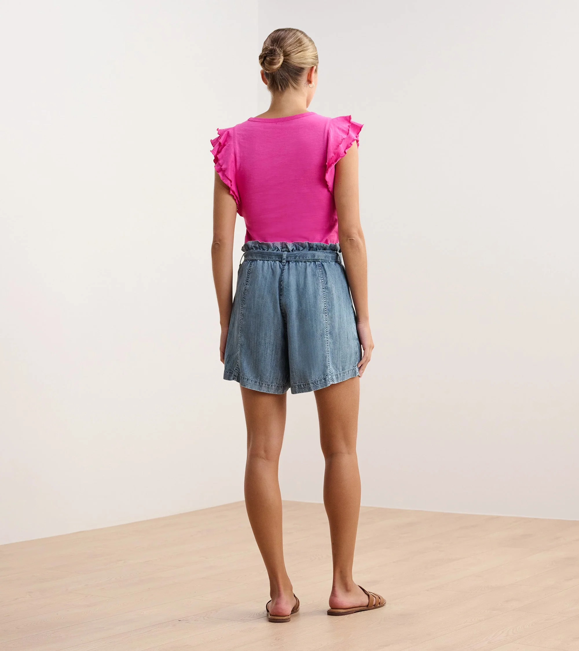 Layered Sleeve Tank - Fuchsia - Image 5
