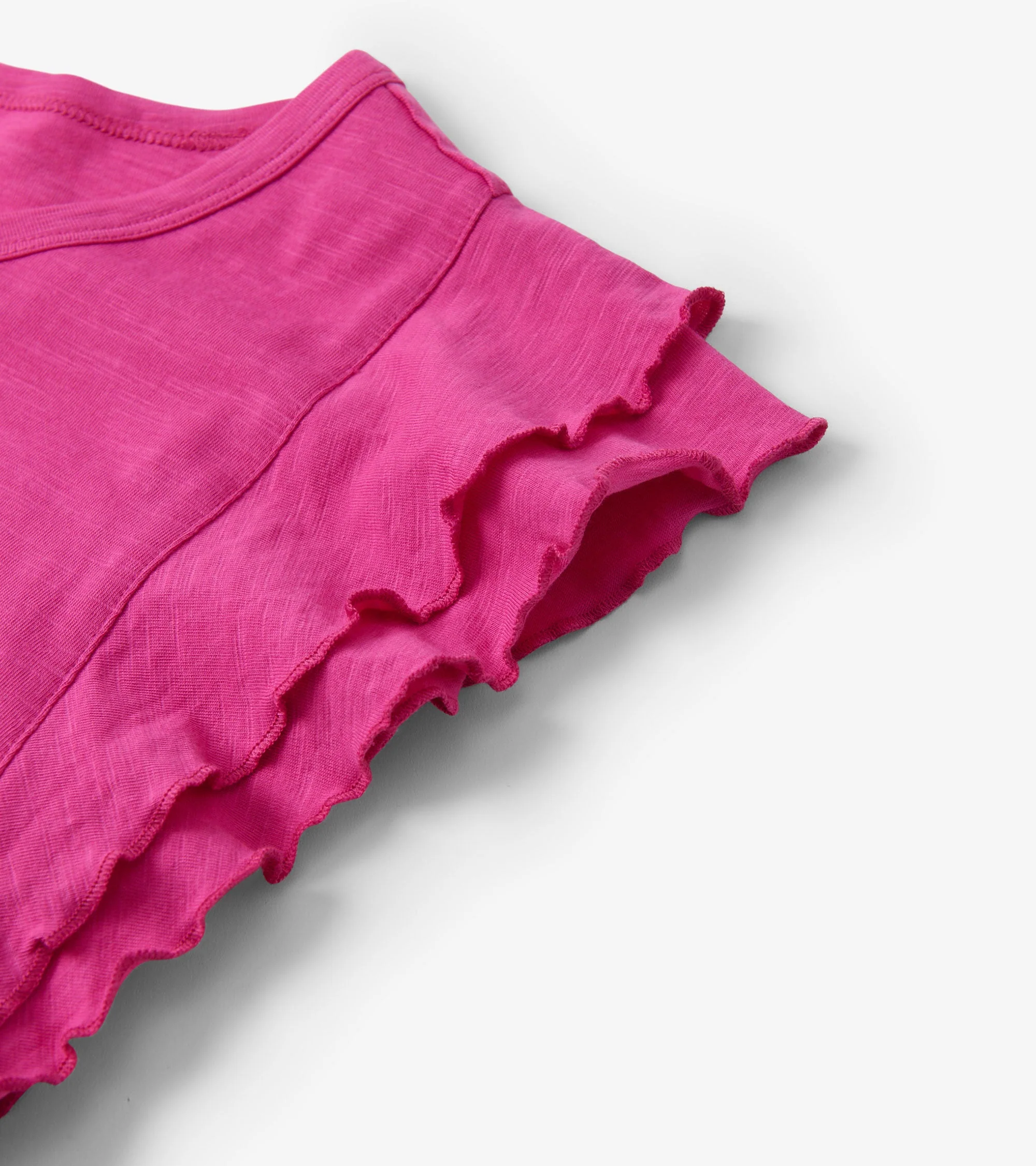 Layered Sleeve Tank - Fuchsia - Image 7