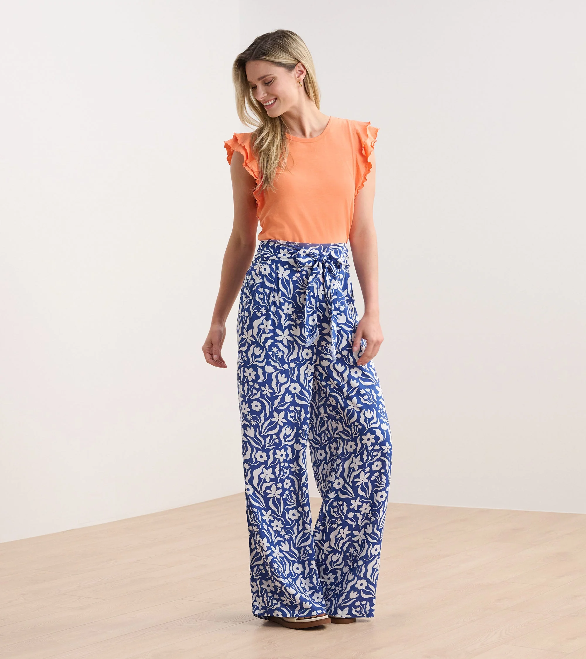 Layered Sleeve Tank - Melon - Image 4