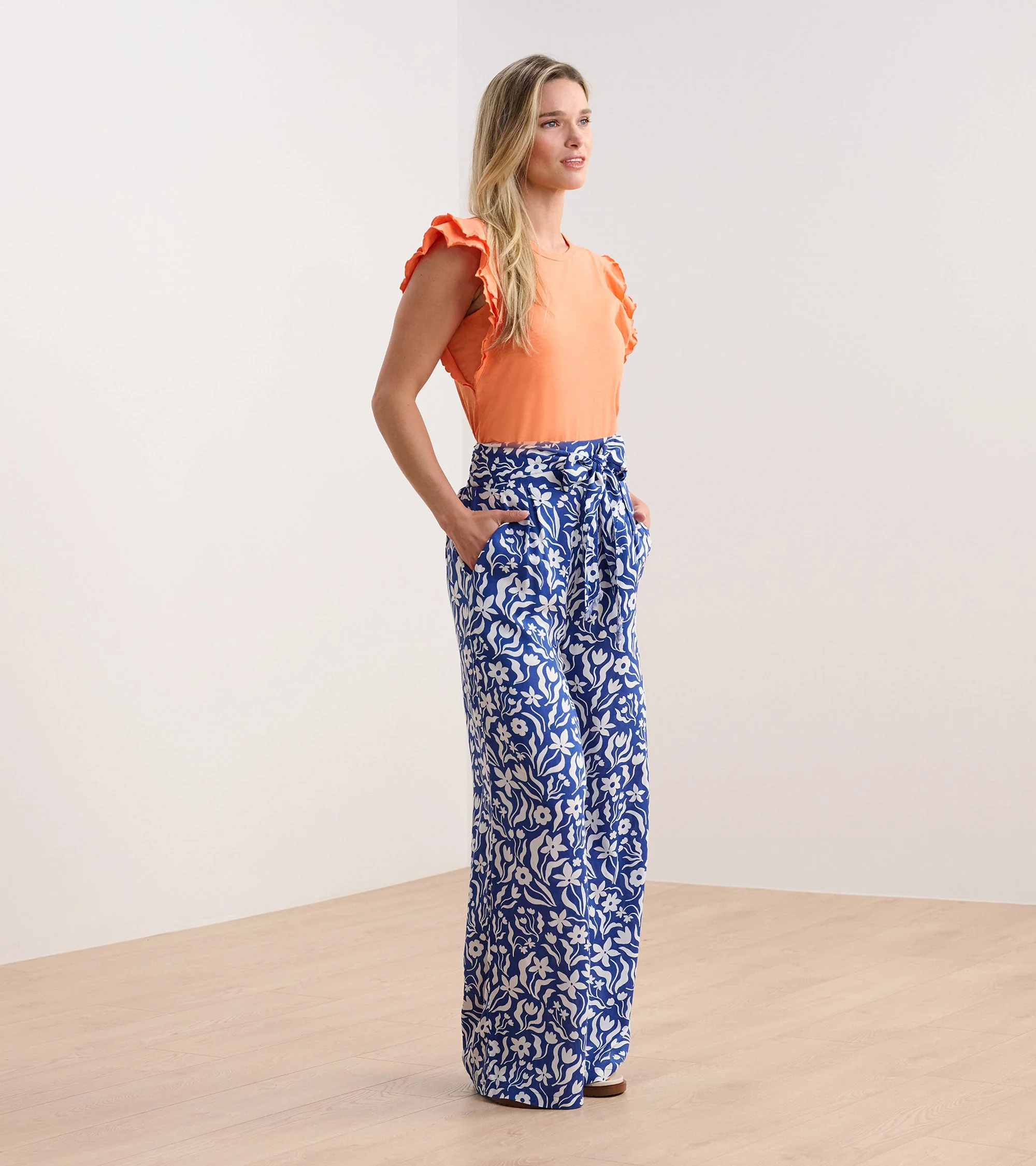 Layered Sleeve Tank - Melon - Image 5