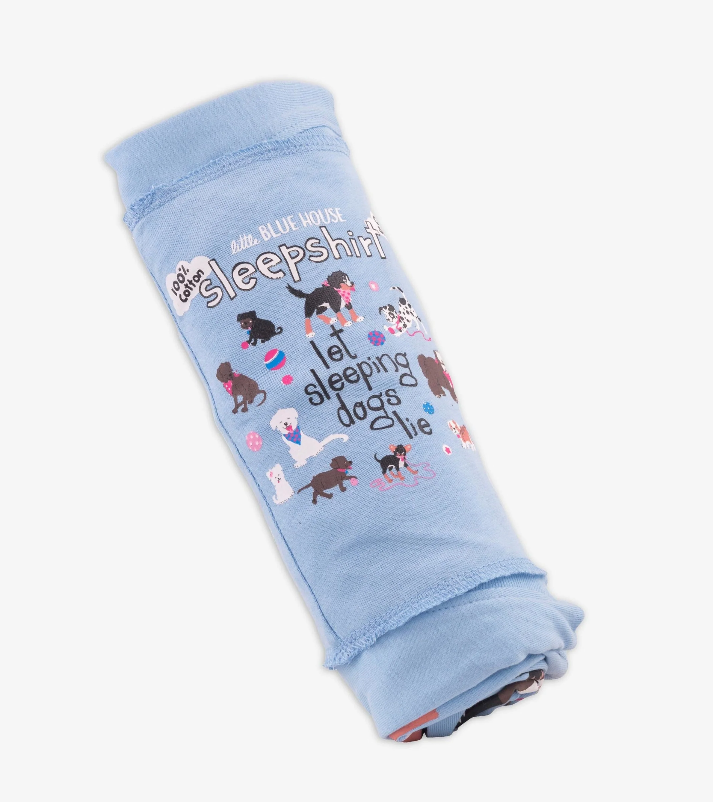 Women's Let Sleeping Dogs Lie Cotton Sleepshirt - Image 3