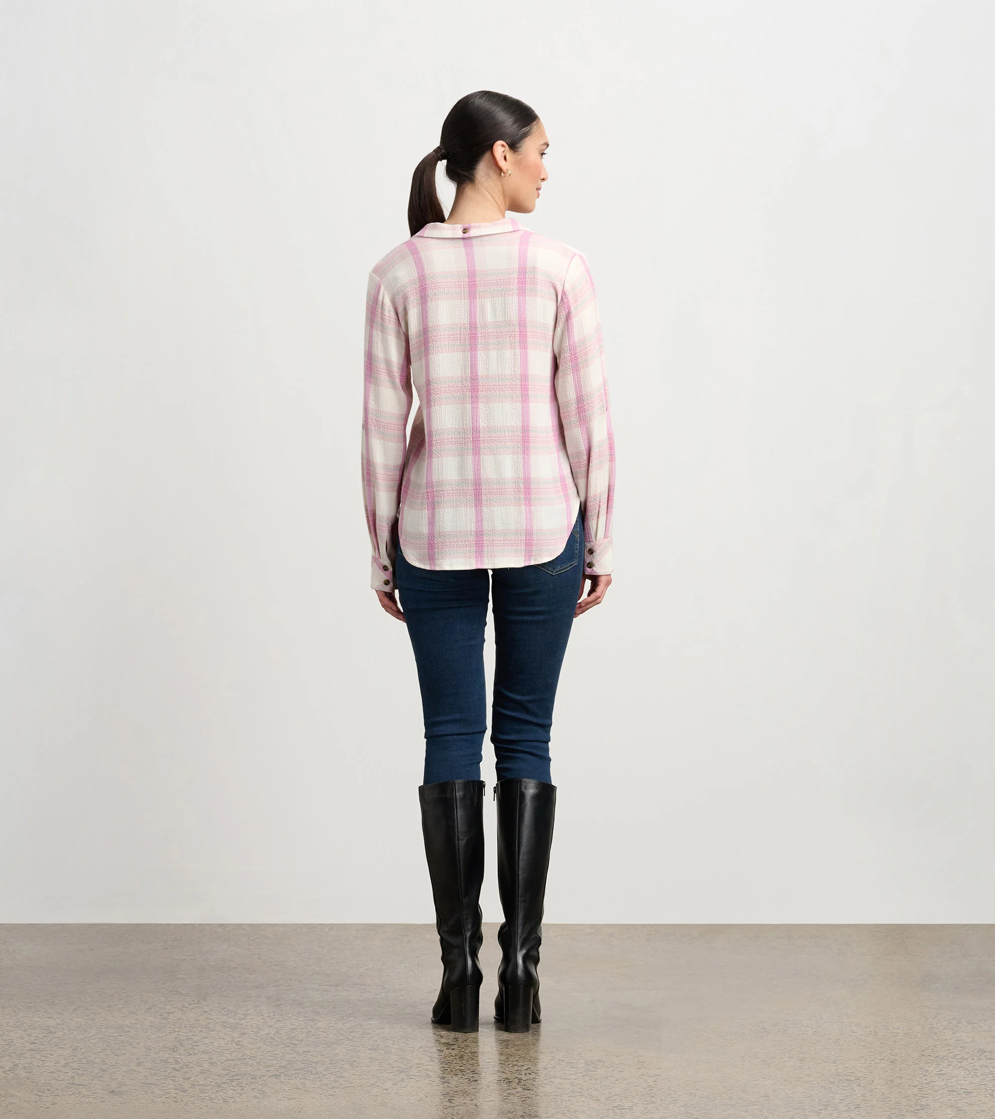 Lila Button Down - Pink Plaid - Image 4