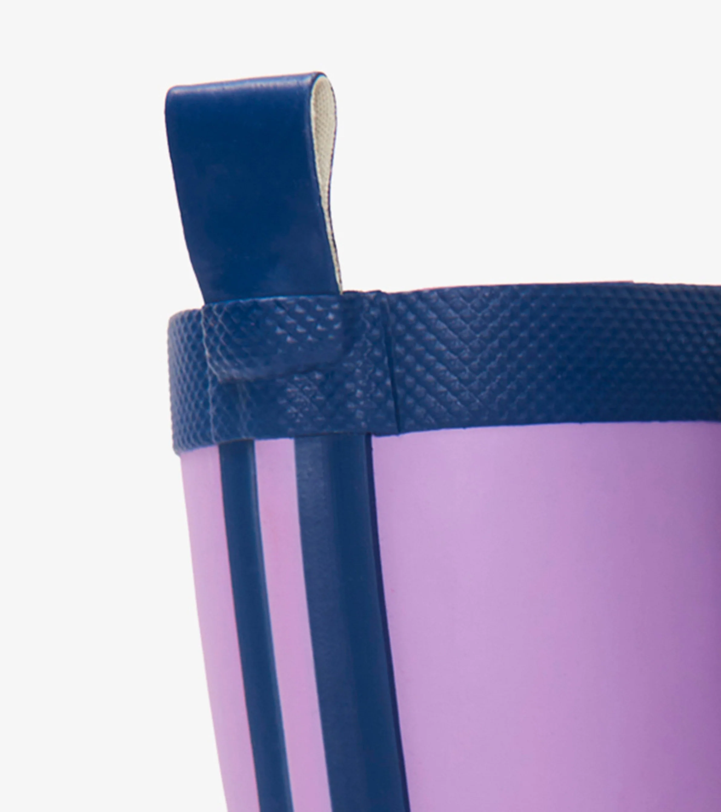 Kids Lilac And Navy Matte Rain Boots - Image 5