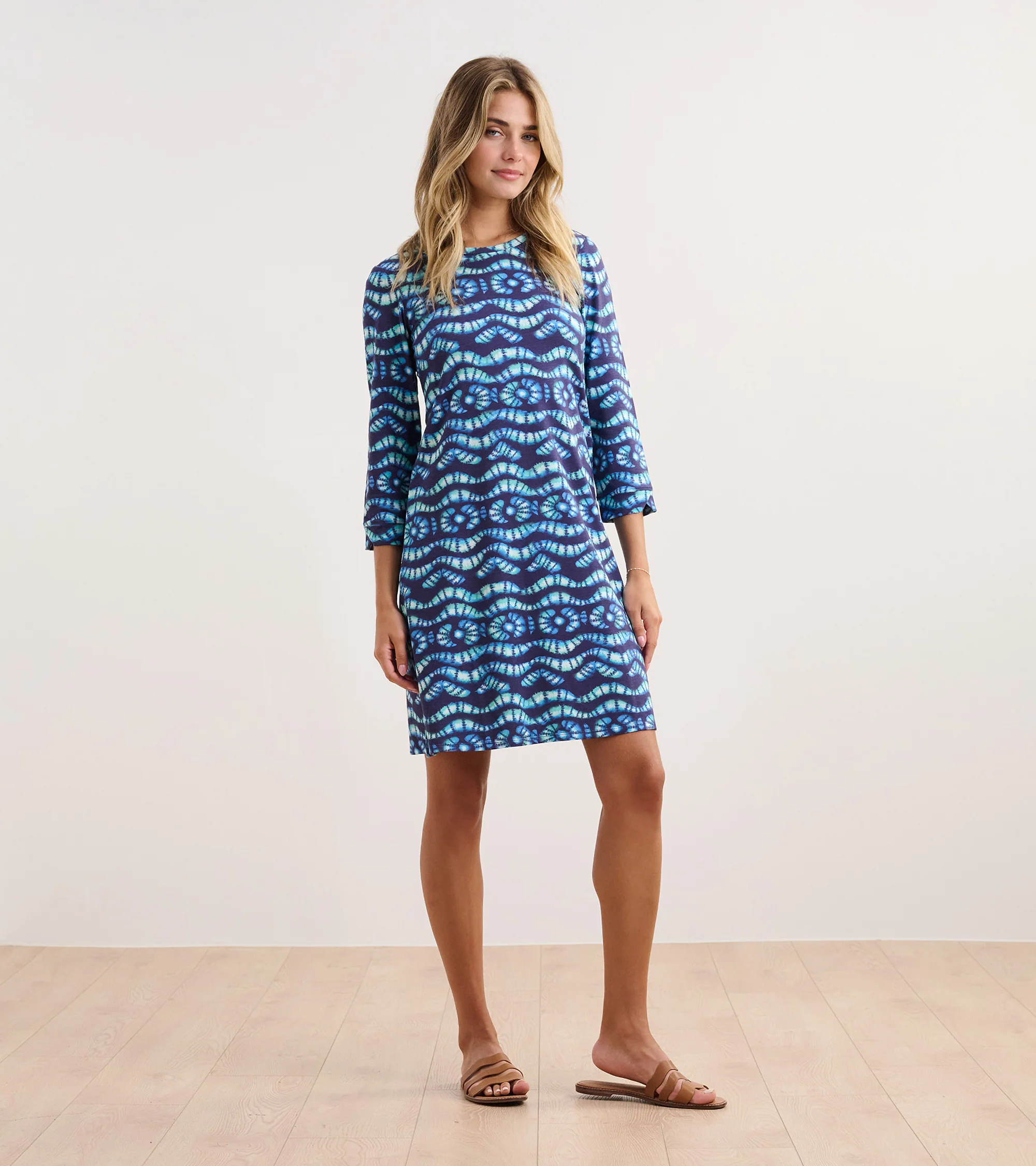 Lily Flare Dress - Shibori Waves - Image 5