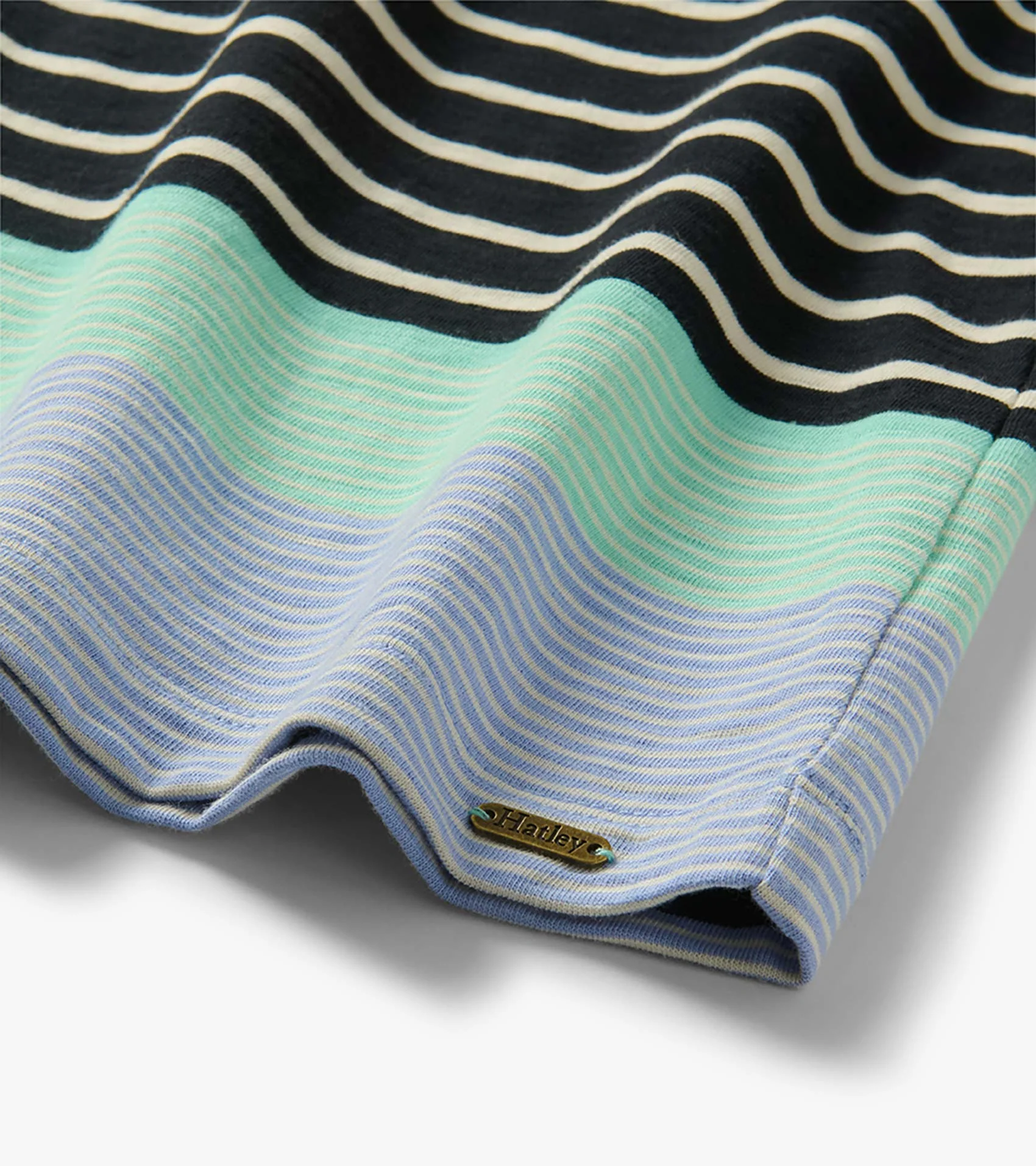 Lily Notch Neck Dress - Caviar Stripes - Image 6