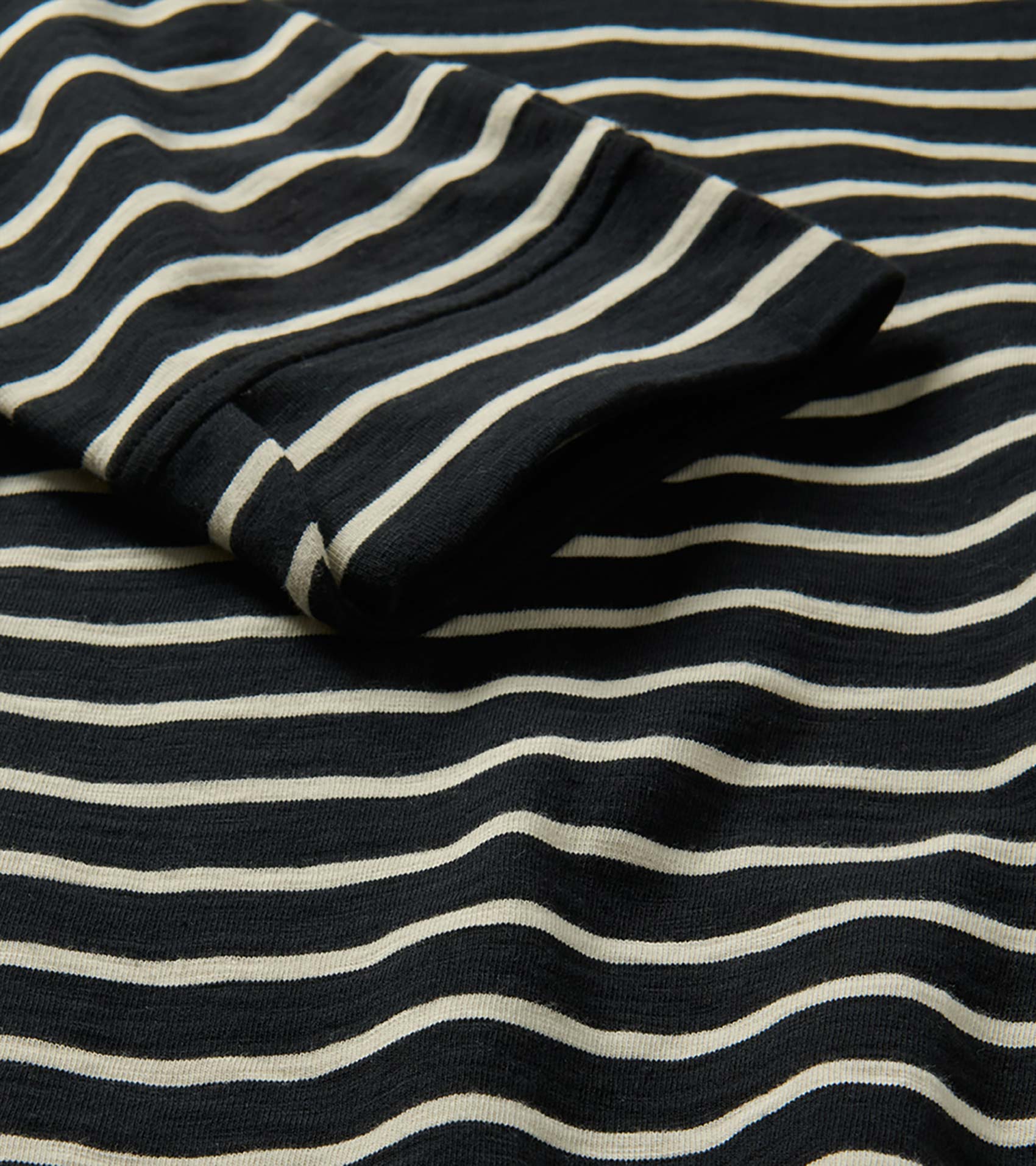 Lily Notch Neck Dress - Caviar Stripes - Image 7