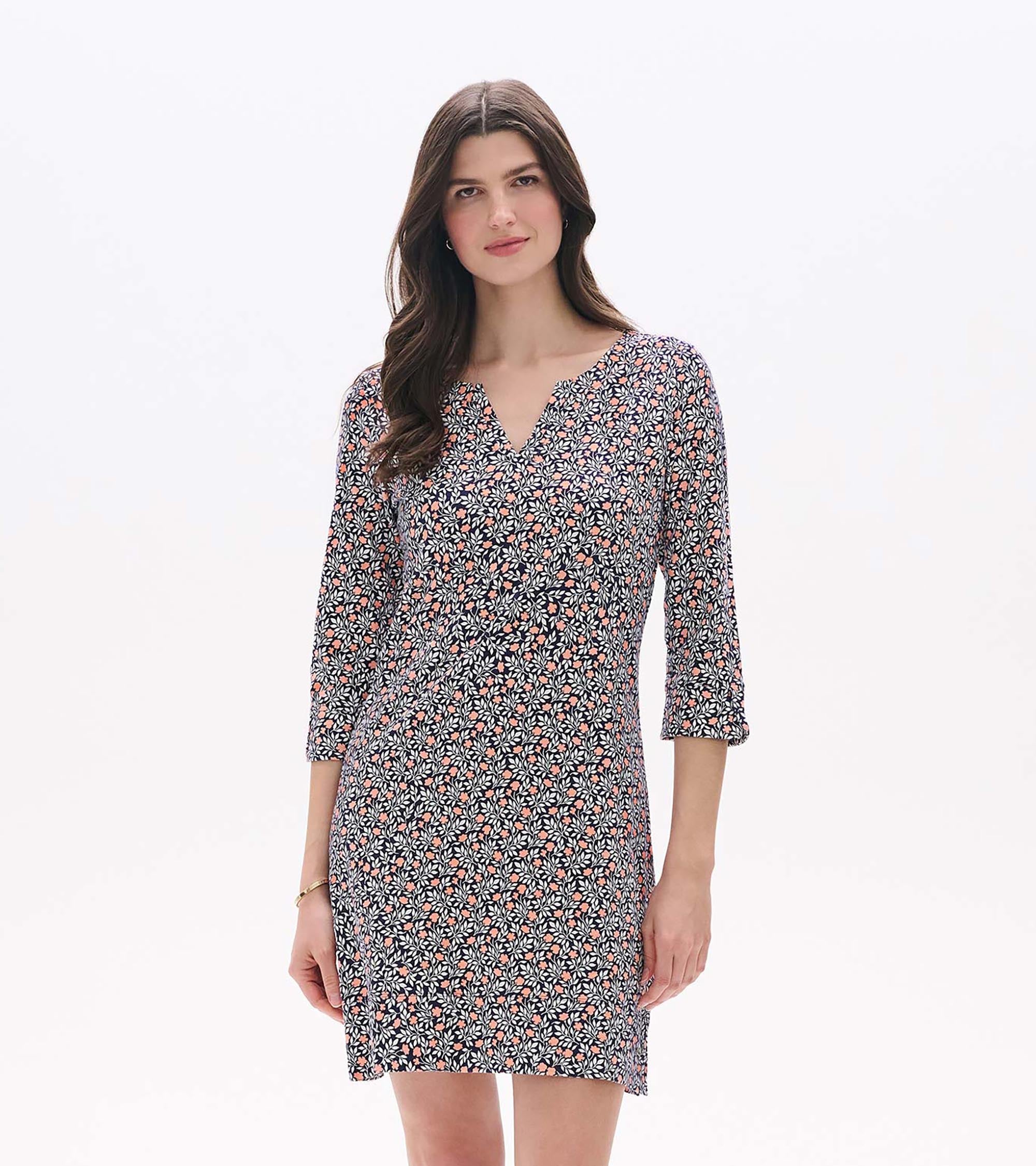 Lily Notch Neck Dress - Mini Vines
