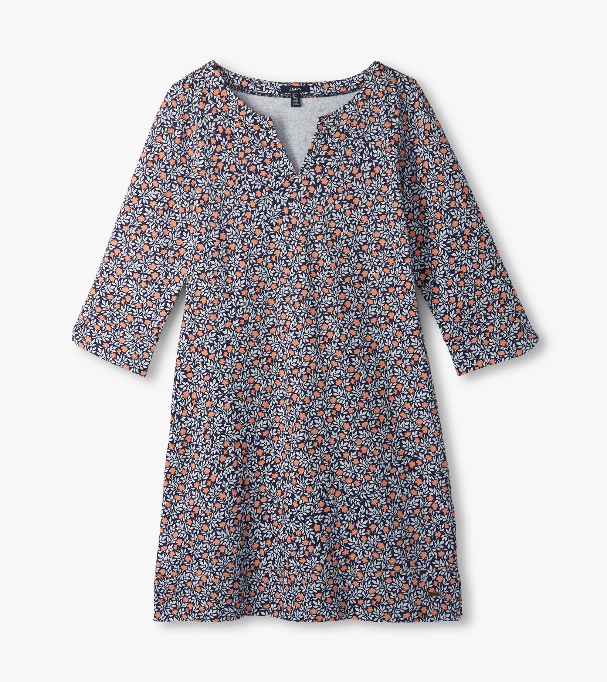 Lily Notch Neck Dress - Mini Vines - Image 2