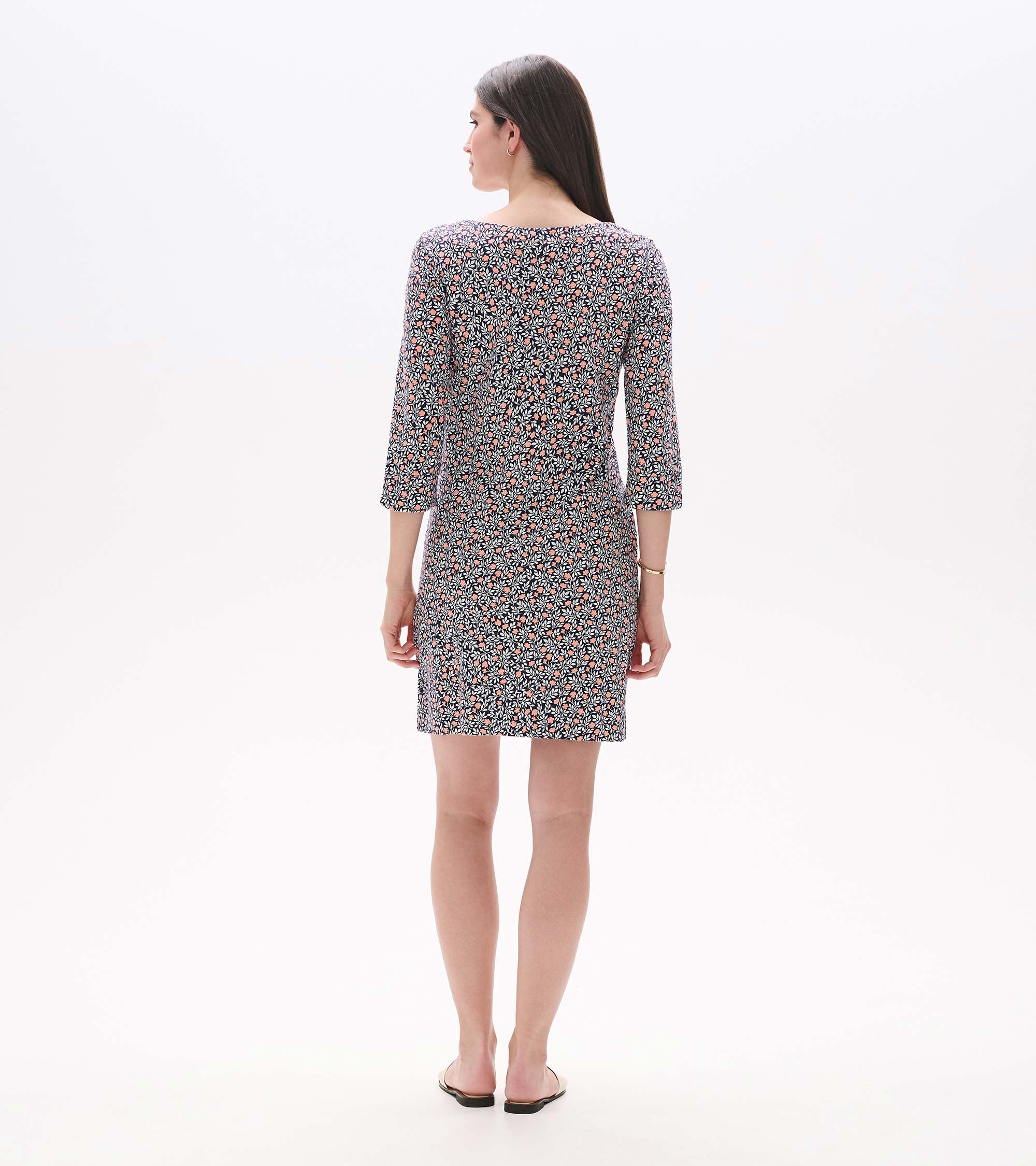 Lily Notch Neck Dress - Mini Vines - Image 4