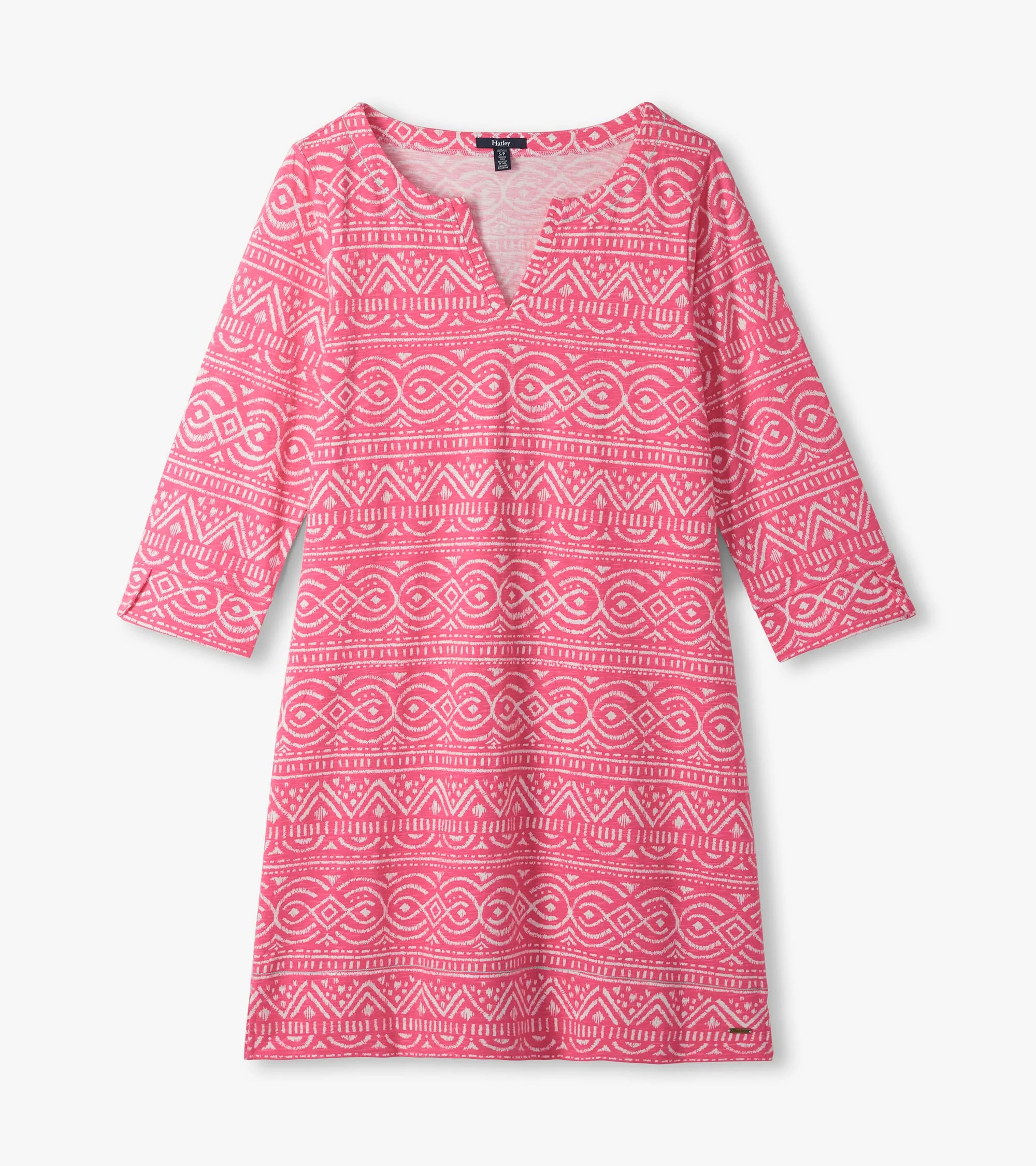 Lily Notch Neck Dress - Sketched Lines - Image 2
