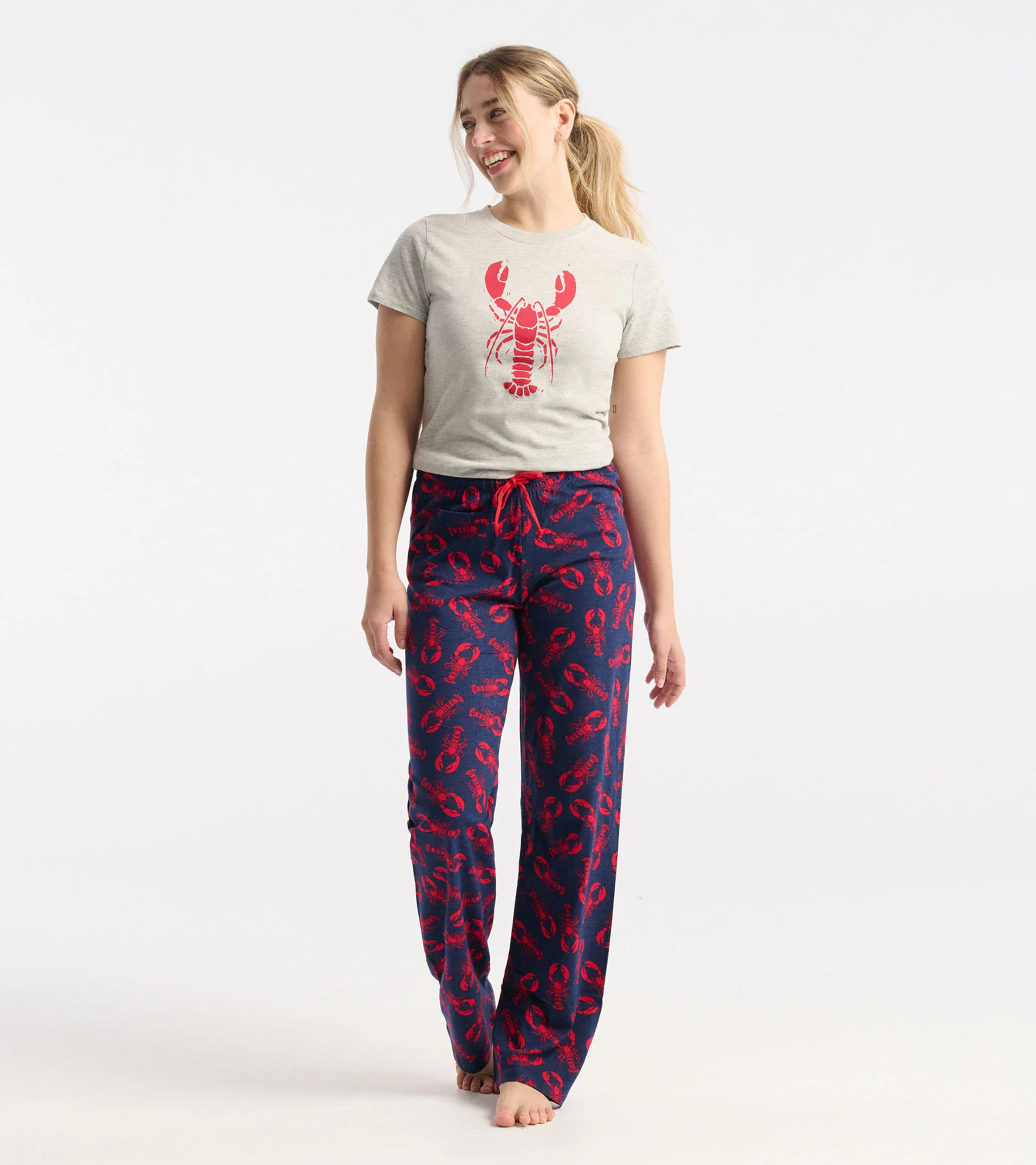 Lobster Women Crew Neck T-Shirt - Image 3