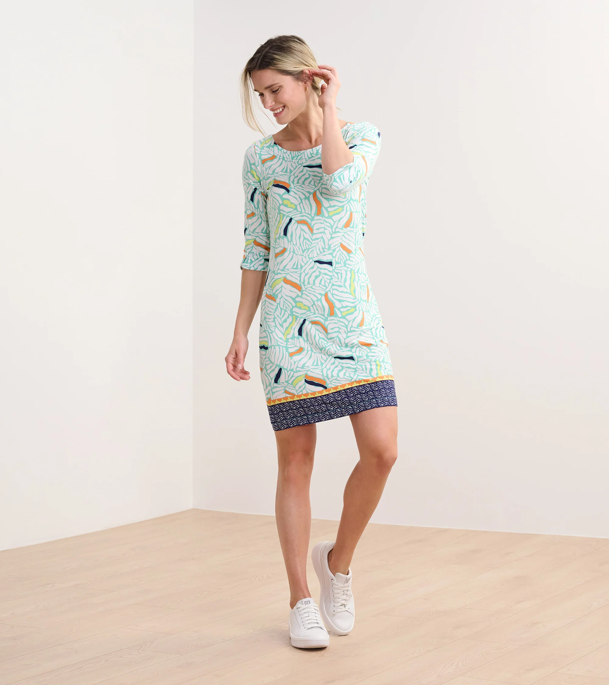 Lucy Dress - Organic Leaves - Image 2
