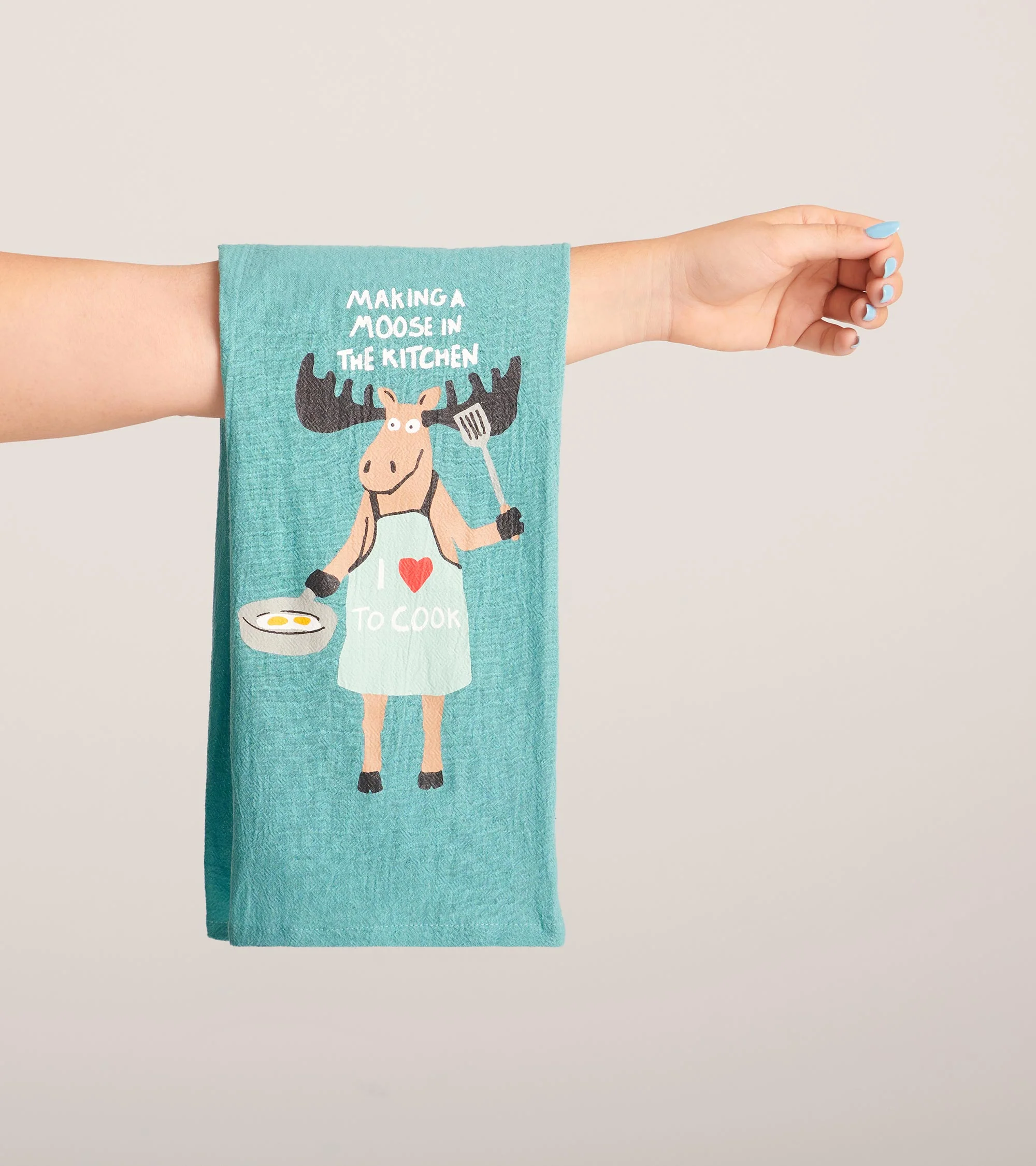 Making a Moose In The Kitchen Tea Towel - Image 2