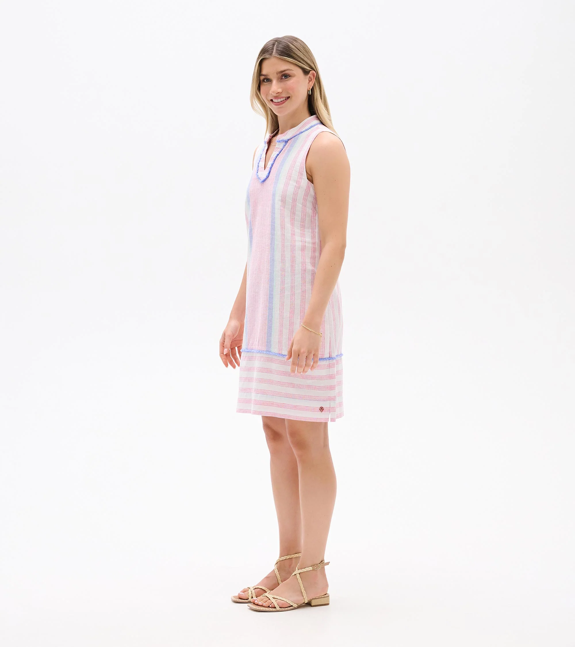 Marin Dress - Gradient Pink Stripes - Image 3