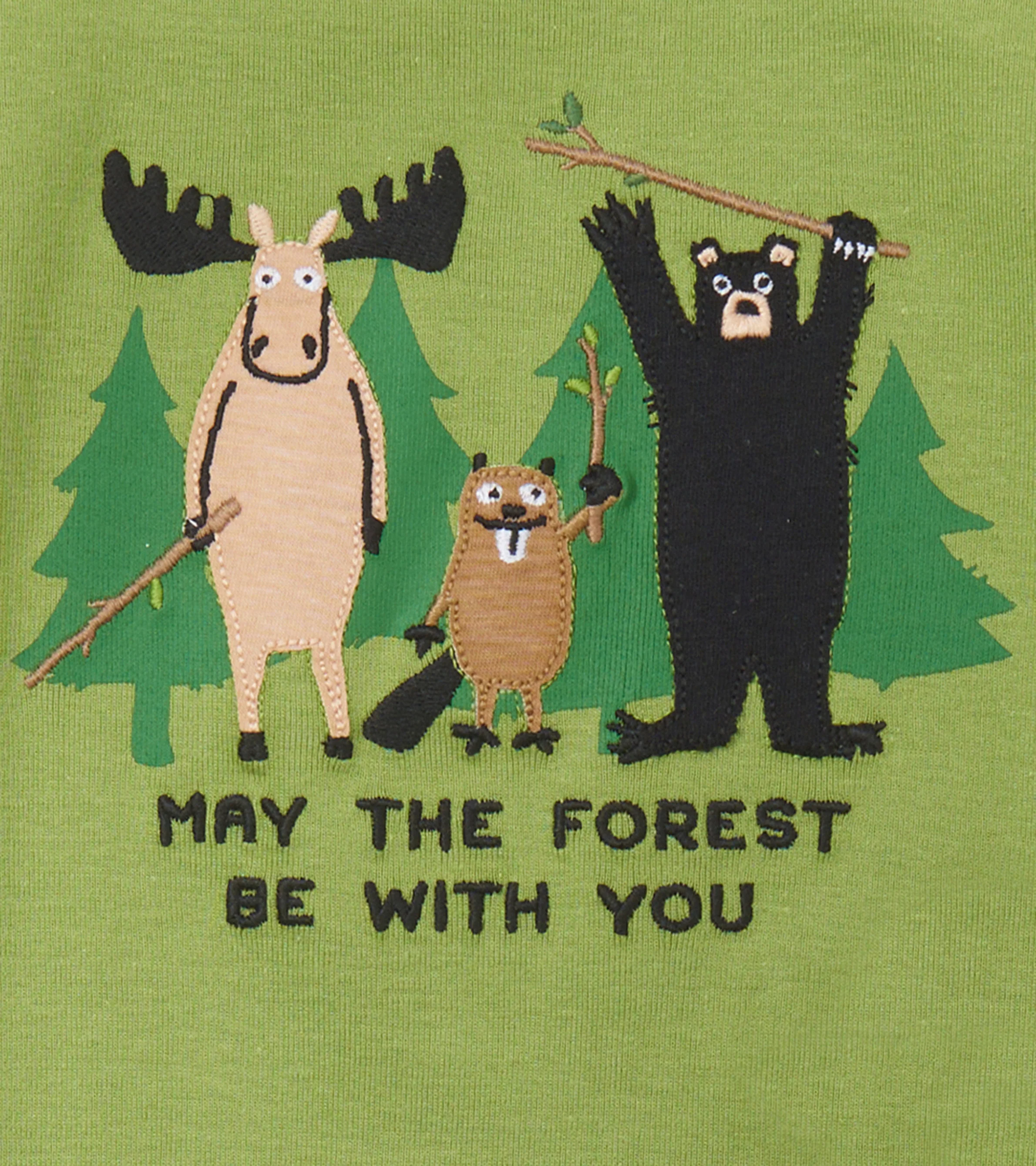 May The Forest Be With You Kids Pajama Set - Image 4