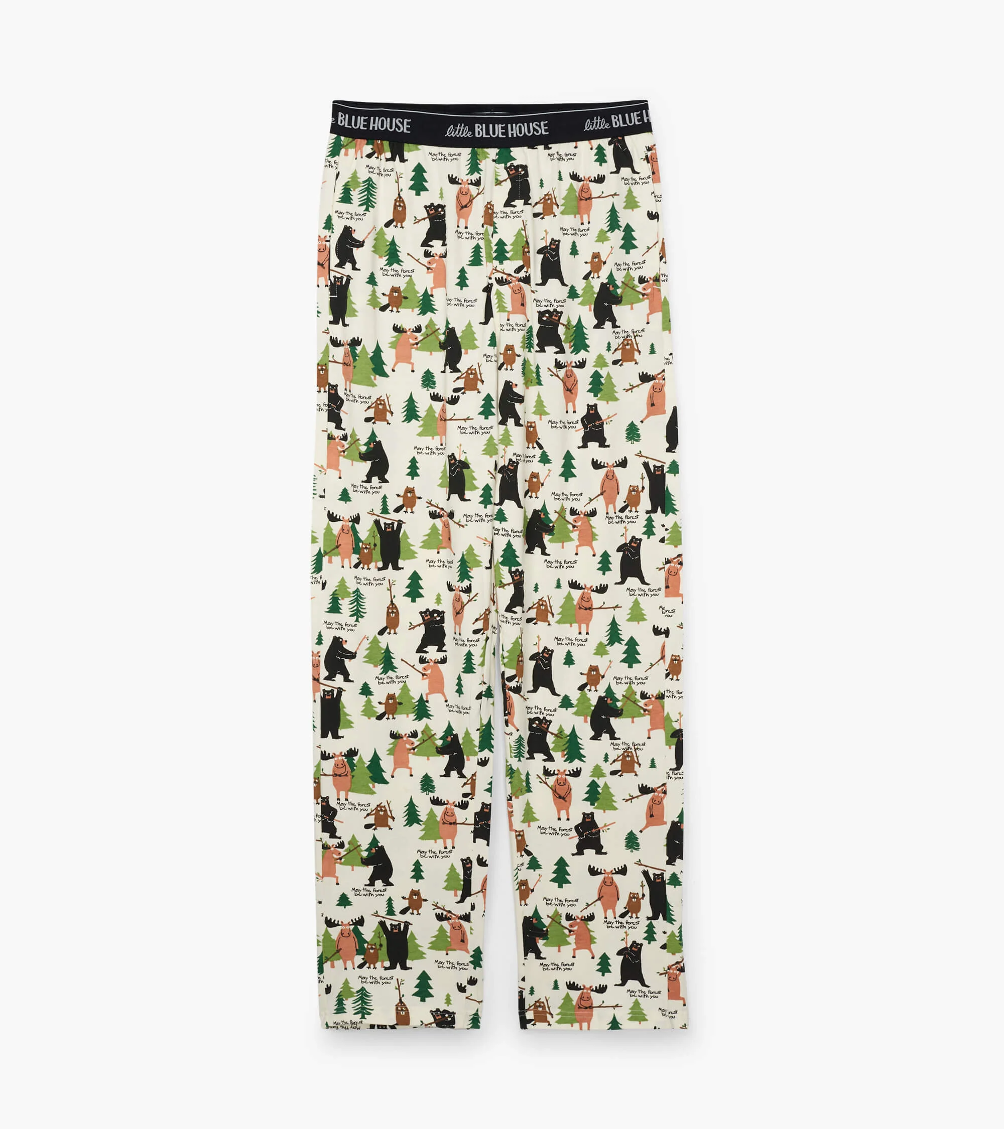 May the Forest Be With You Men's Stretch Cotton Pajama Pants - Image 2