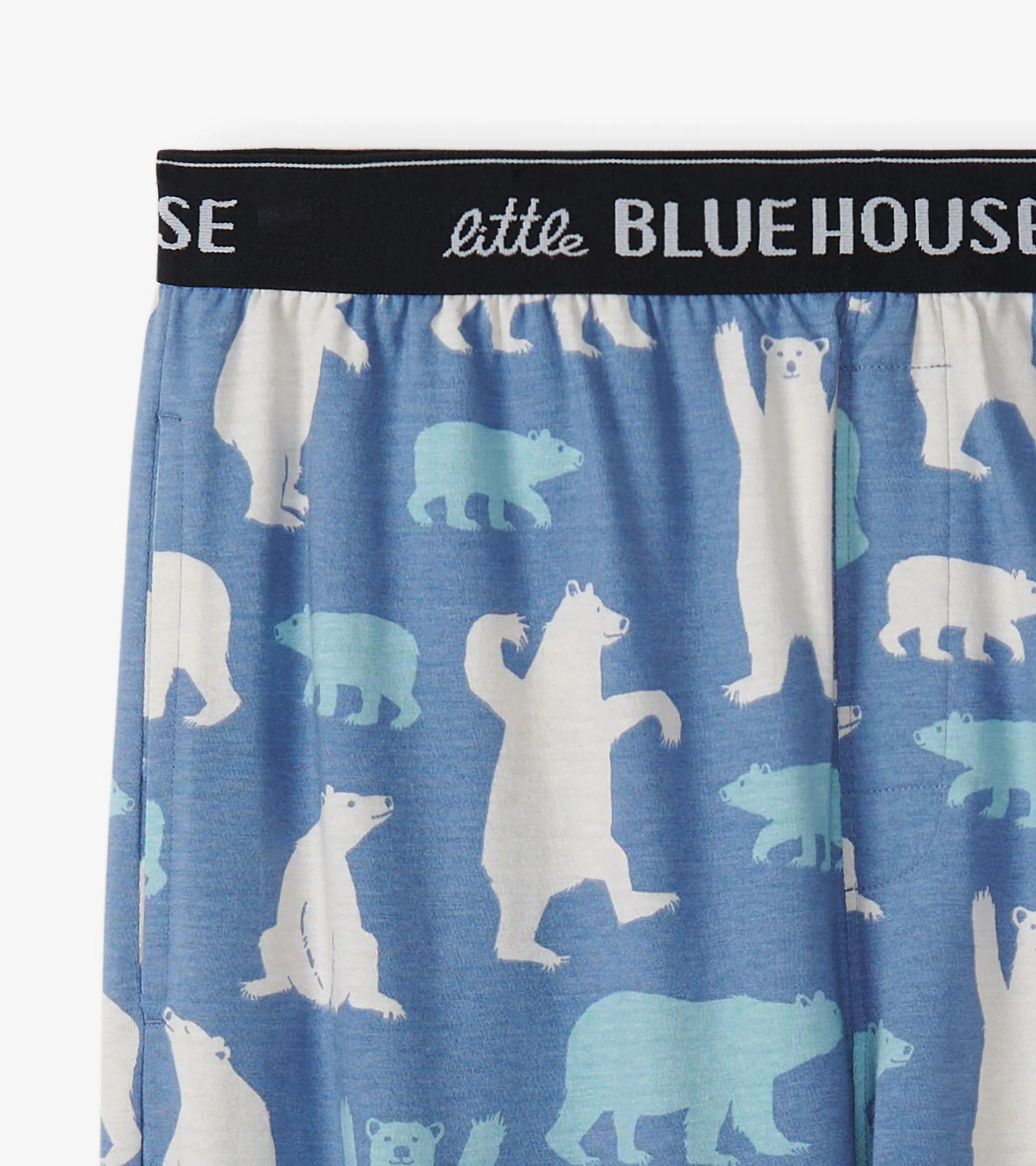Men's Blue Polar Bears Cotton Pajama Pants - Image 5
