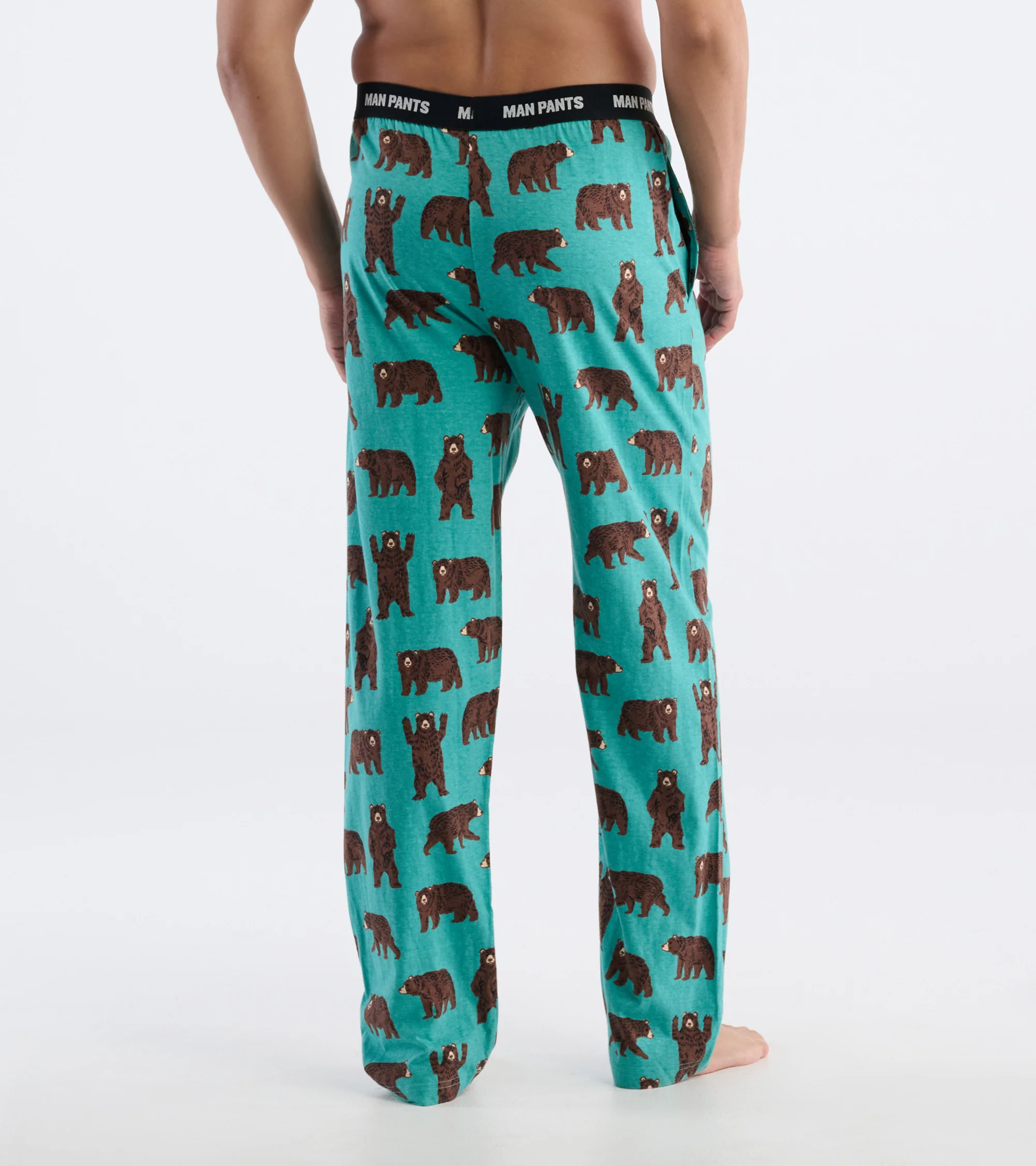 Men's Brown Bears Man Pants - Image 5