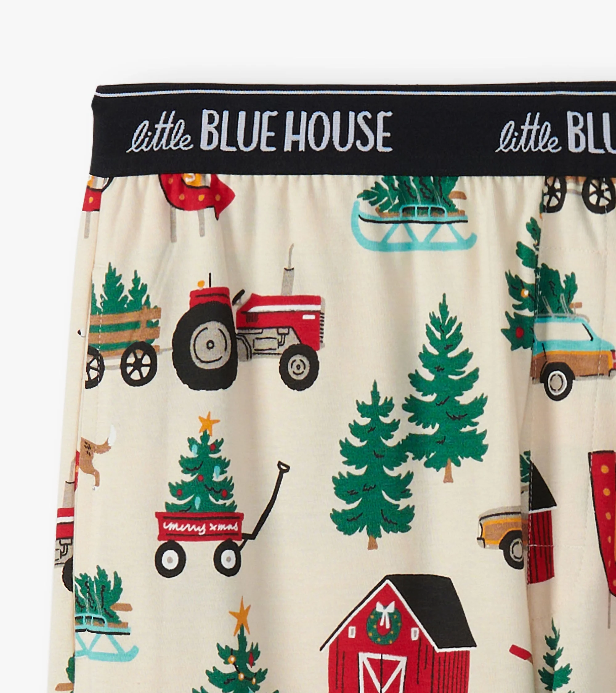 Men's Christmas Tree Farm Cotton Pajama Pants - Image 5