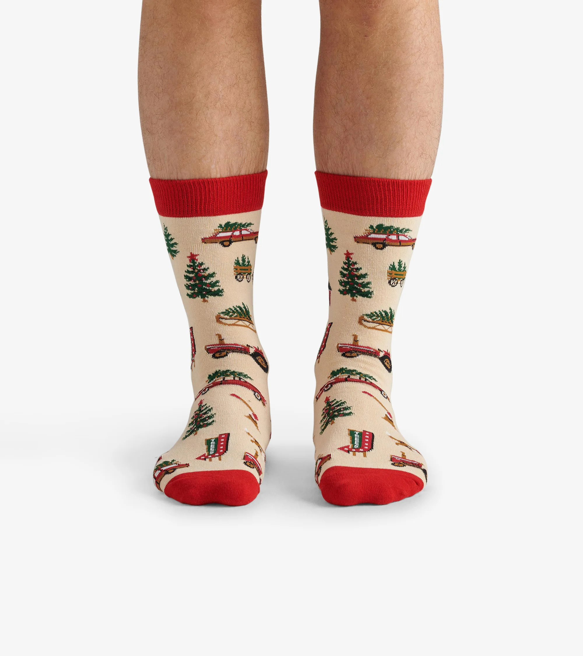 Men's Christmas Tree Farm Crew Socks - Image 3