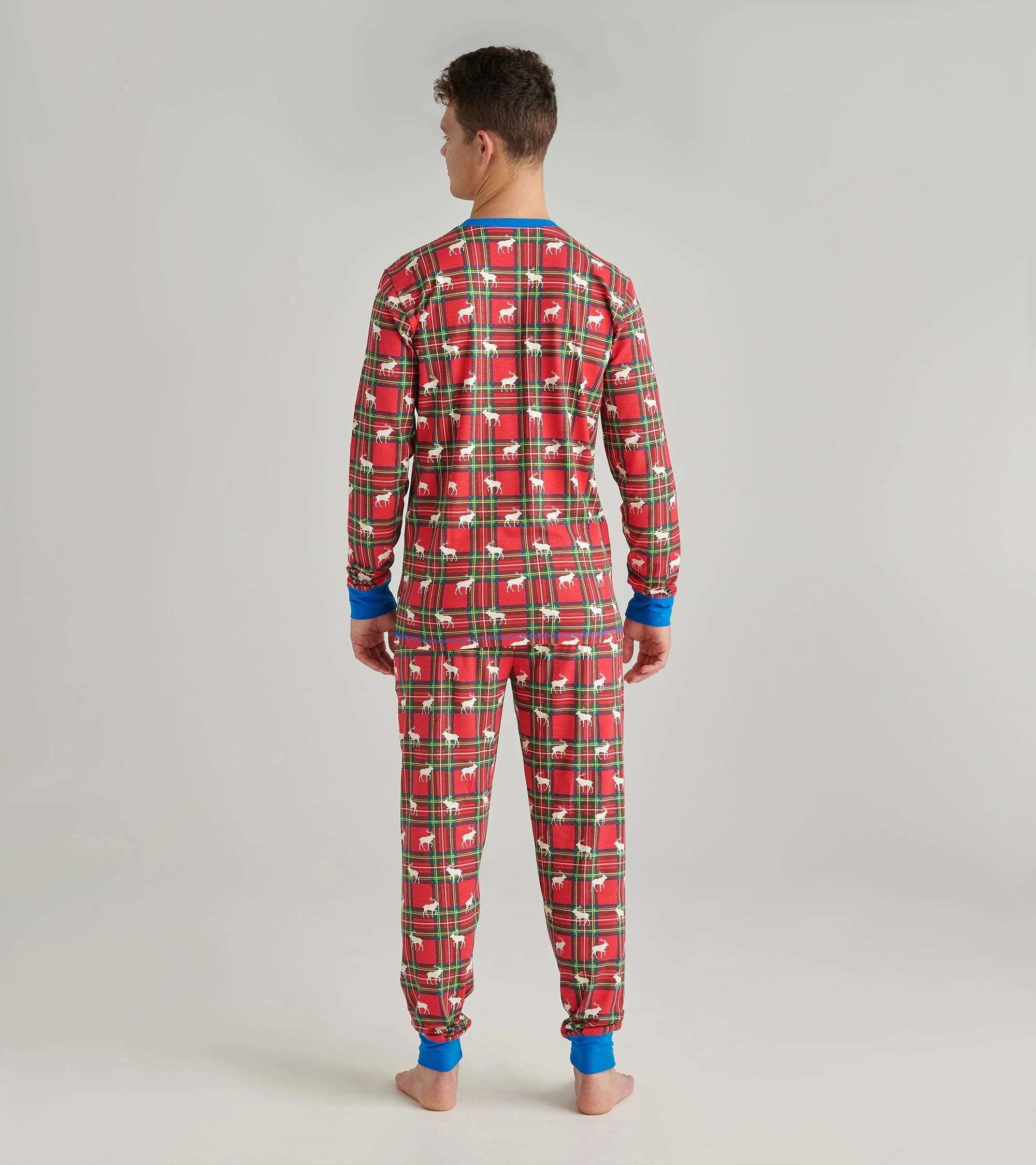 Men's Elk Plaid Pajama Set - Image 4