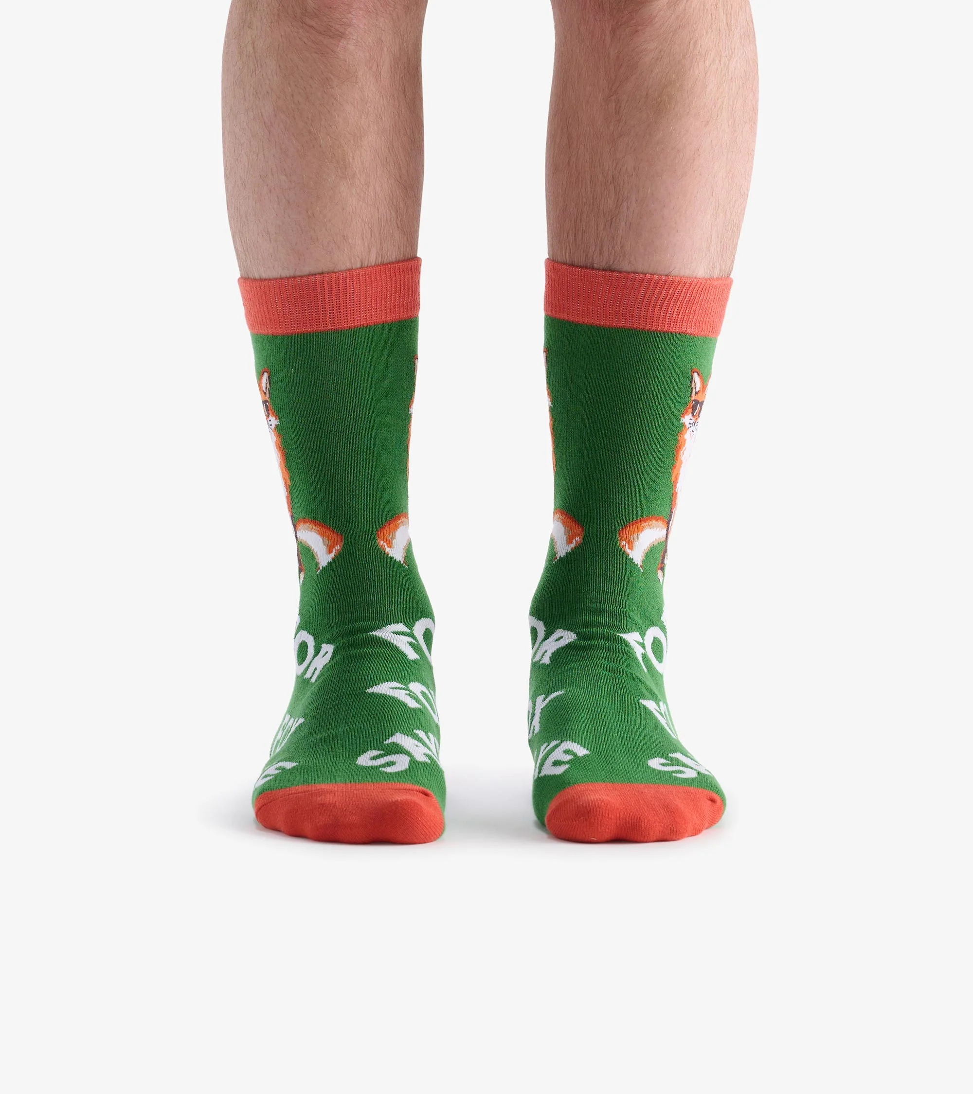 Men's For Fox Sake Crew Socks - Image 3
