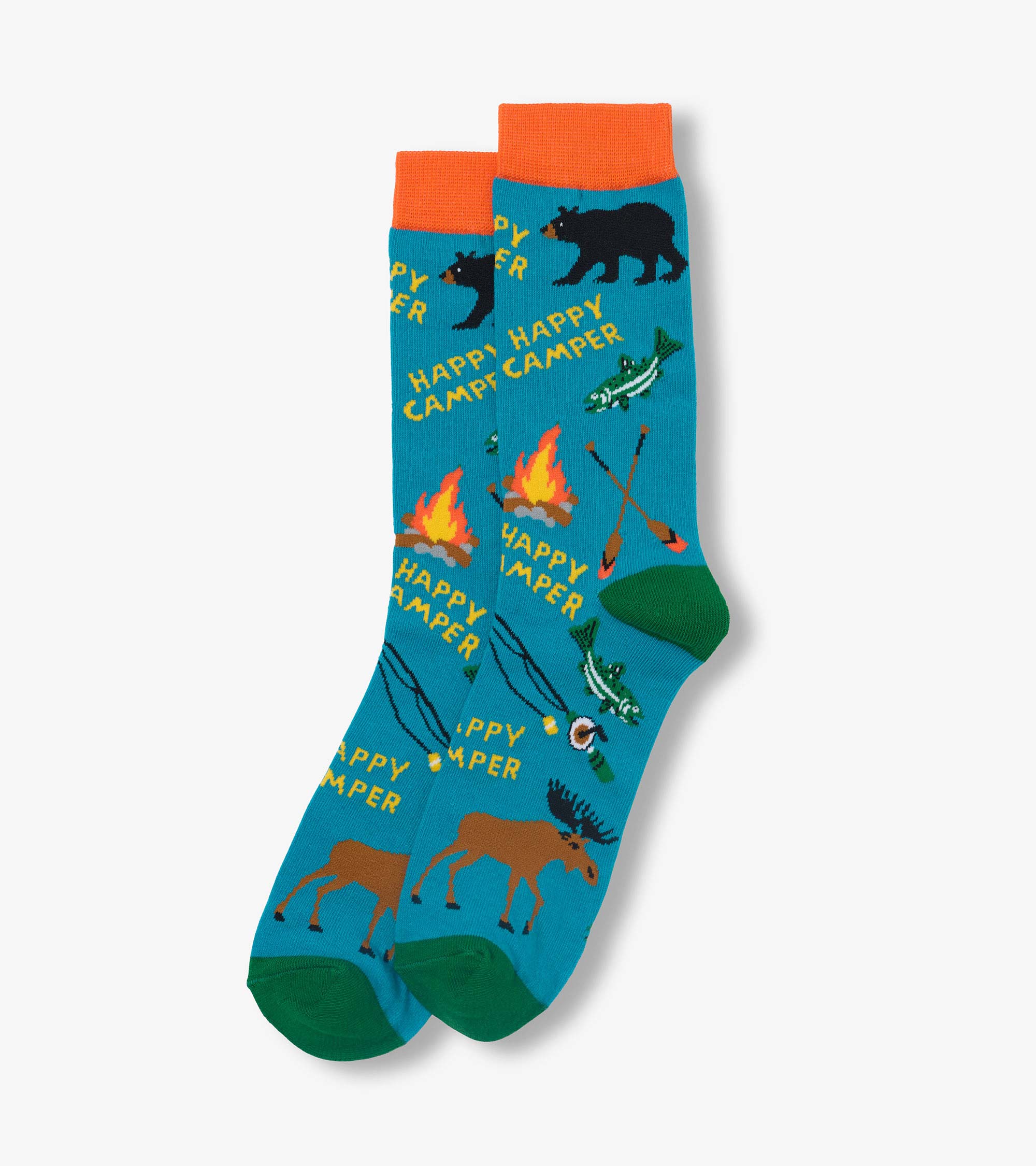 Men's Happy Retro Camper Crew Socks