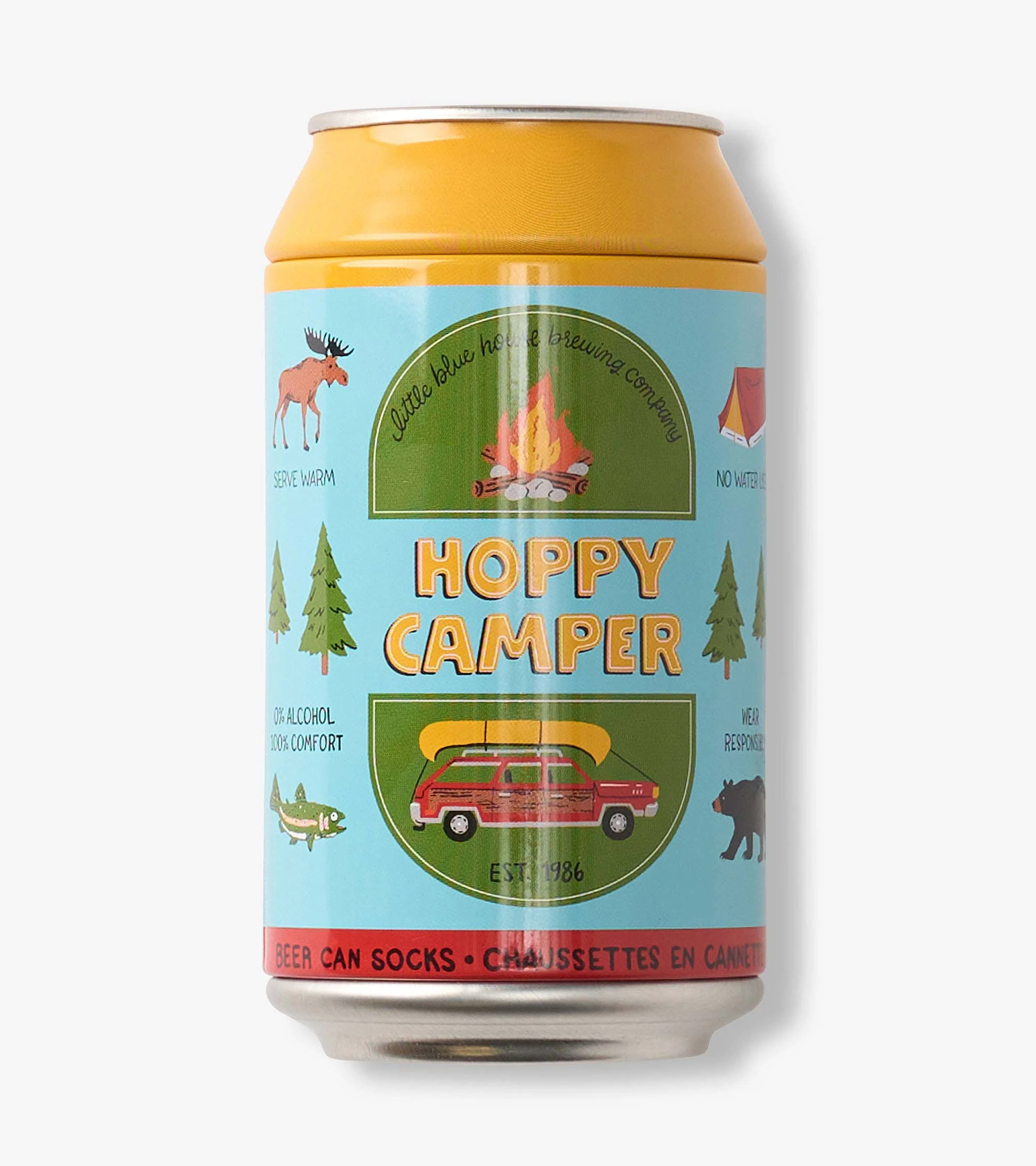 Men's Hoppy Camper Beer Can Socks - Image 2