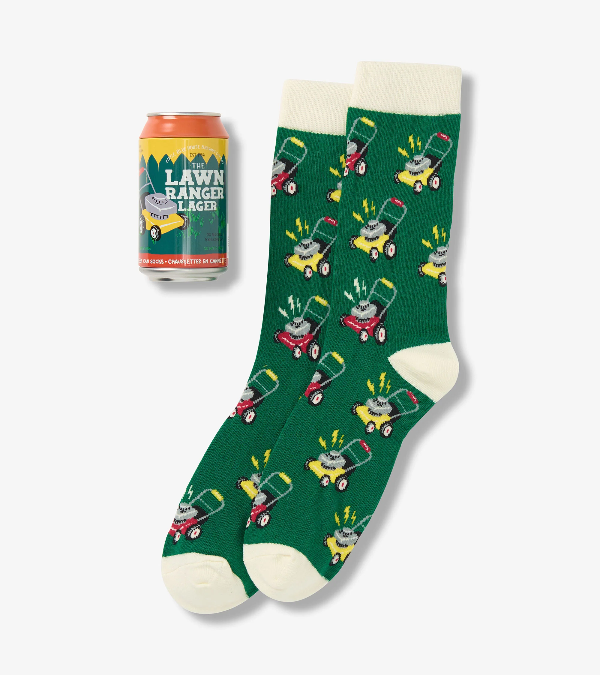 Men's Lawn Ranger Beer Can Socks