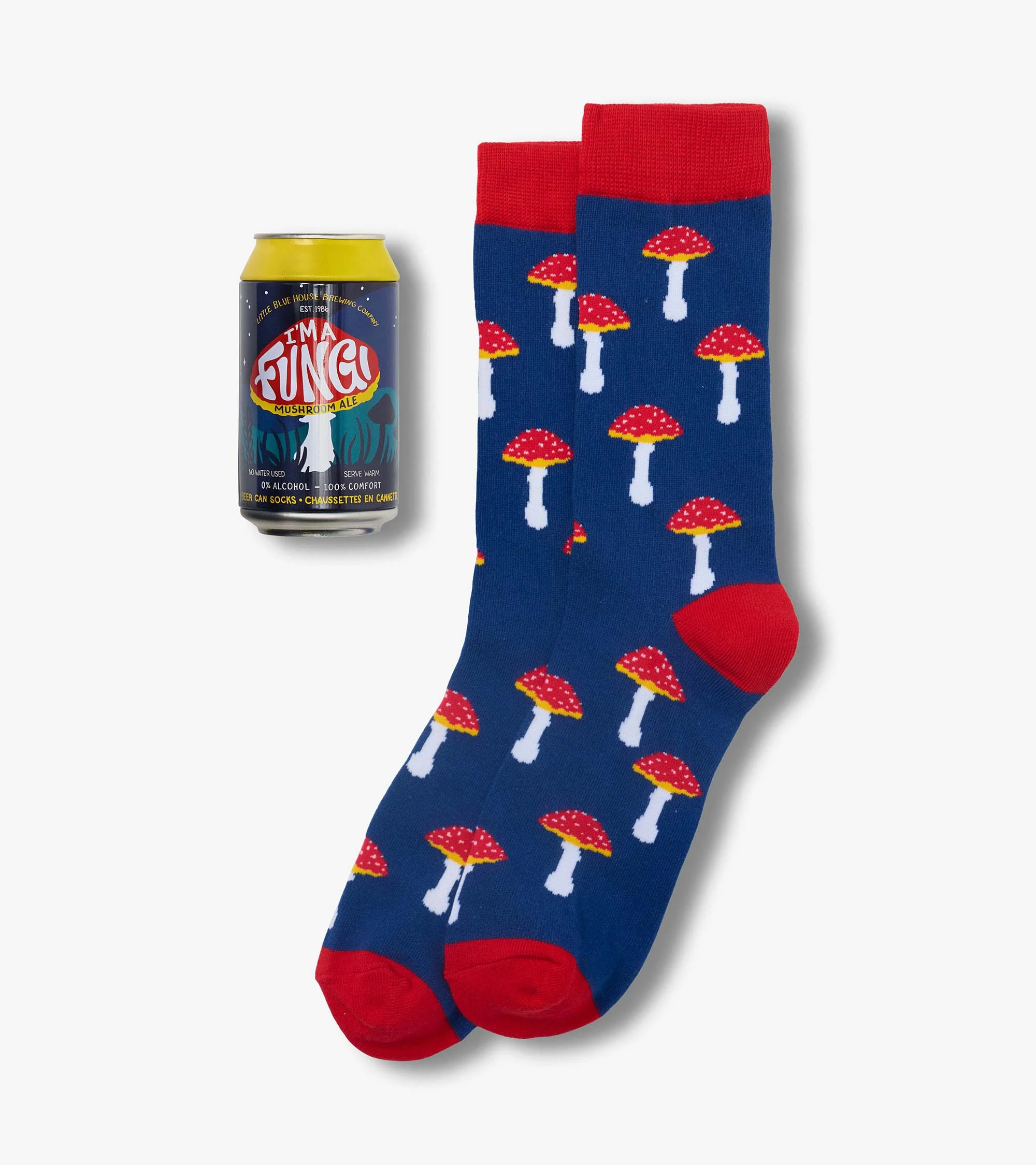 Men's Mushroom Beer Can Socks