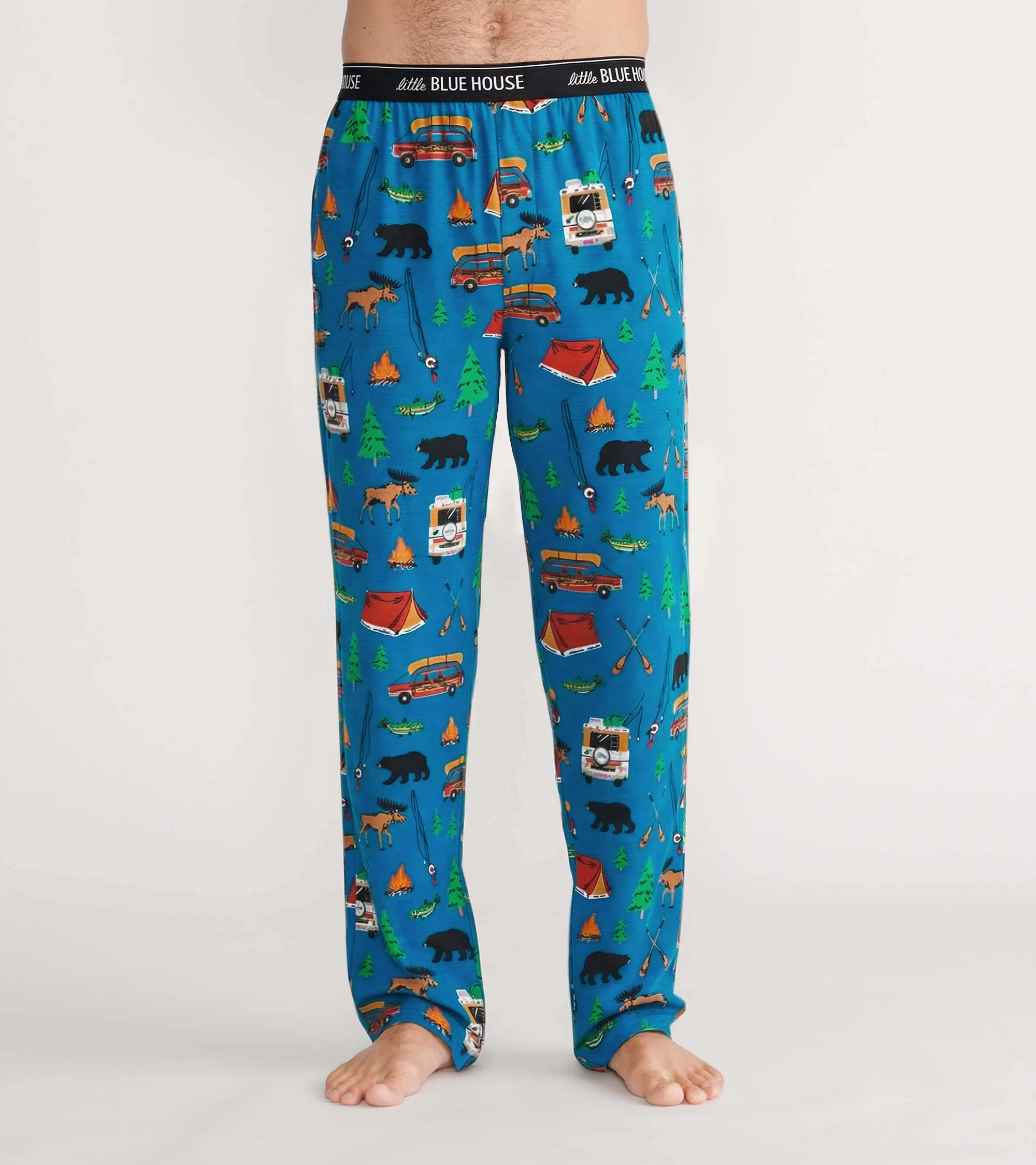 Men's Retro Camping Pajama Pants