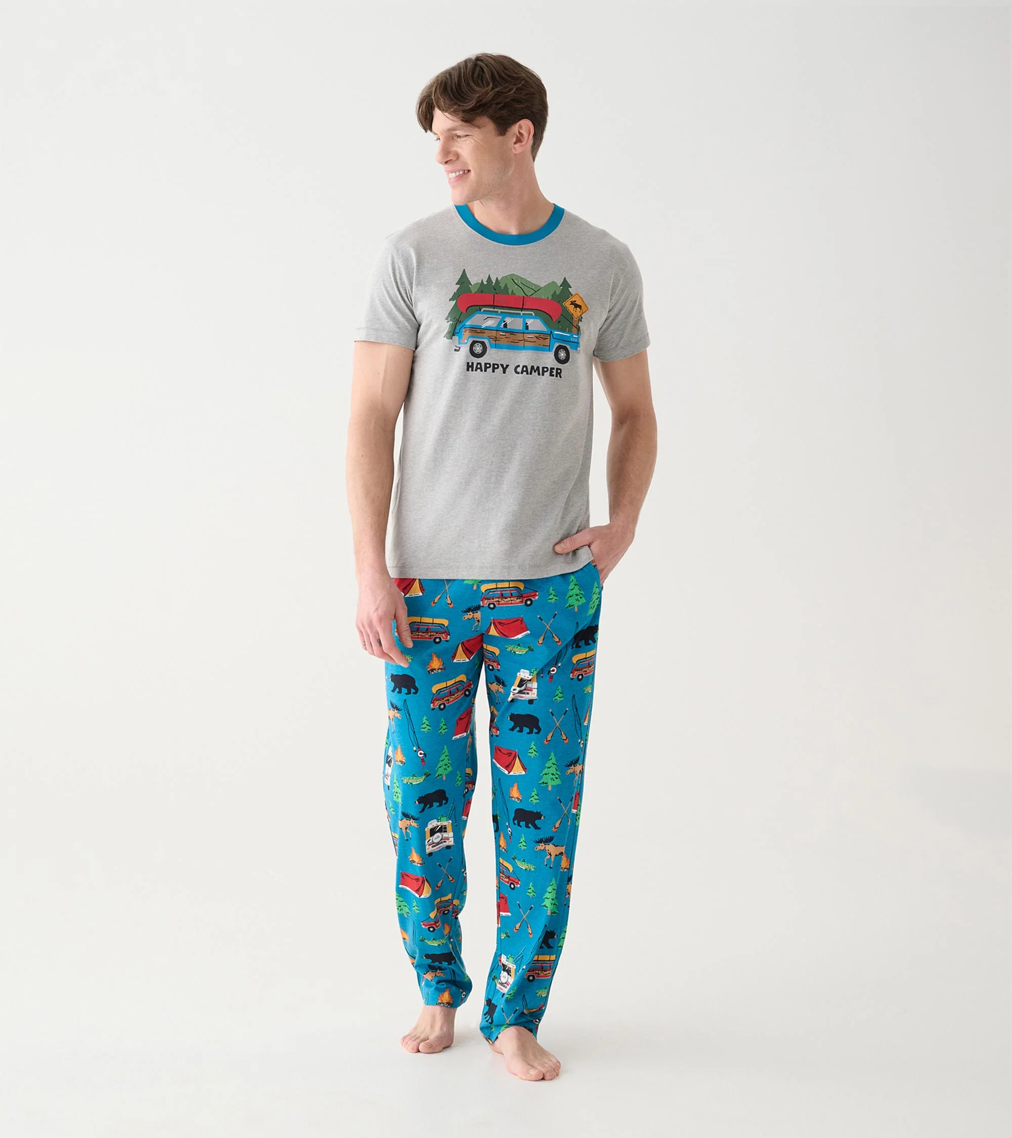Men's Retro Camping Pajama Pants - Image 4
