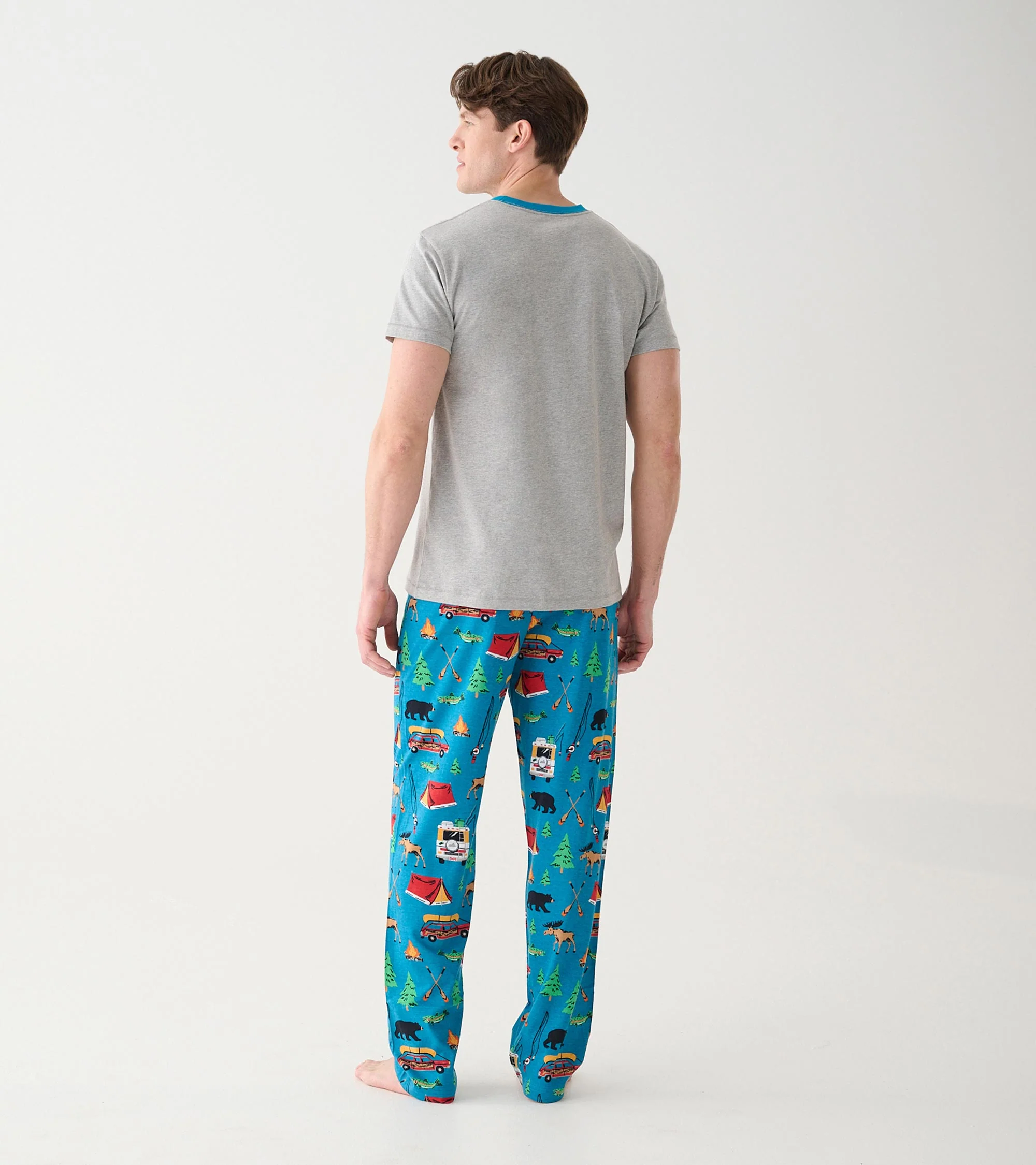 Men's Retro Camping Pajama Pants - Image 5
