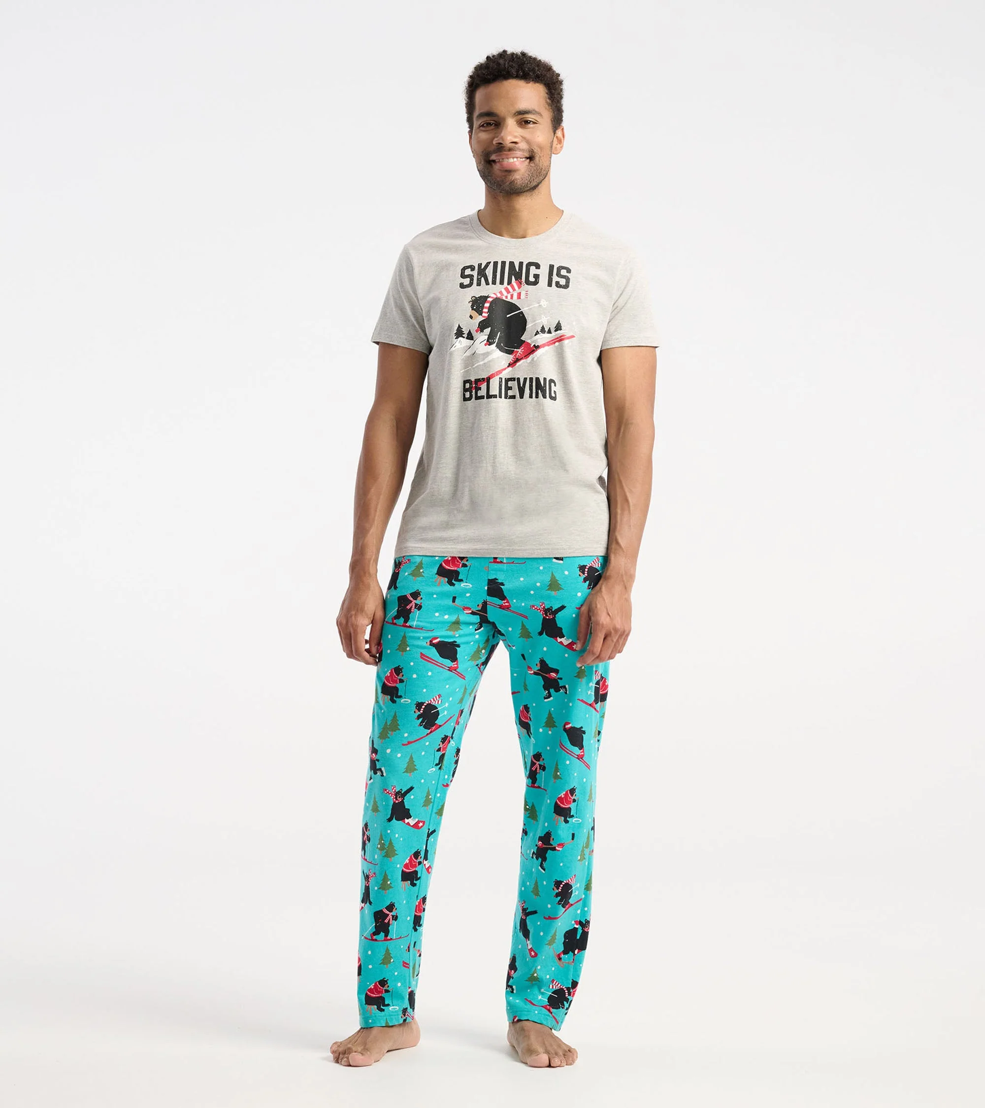 Men's Skiing is Believing T-Shirt - Image 3