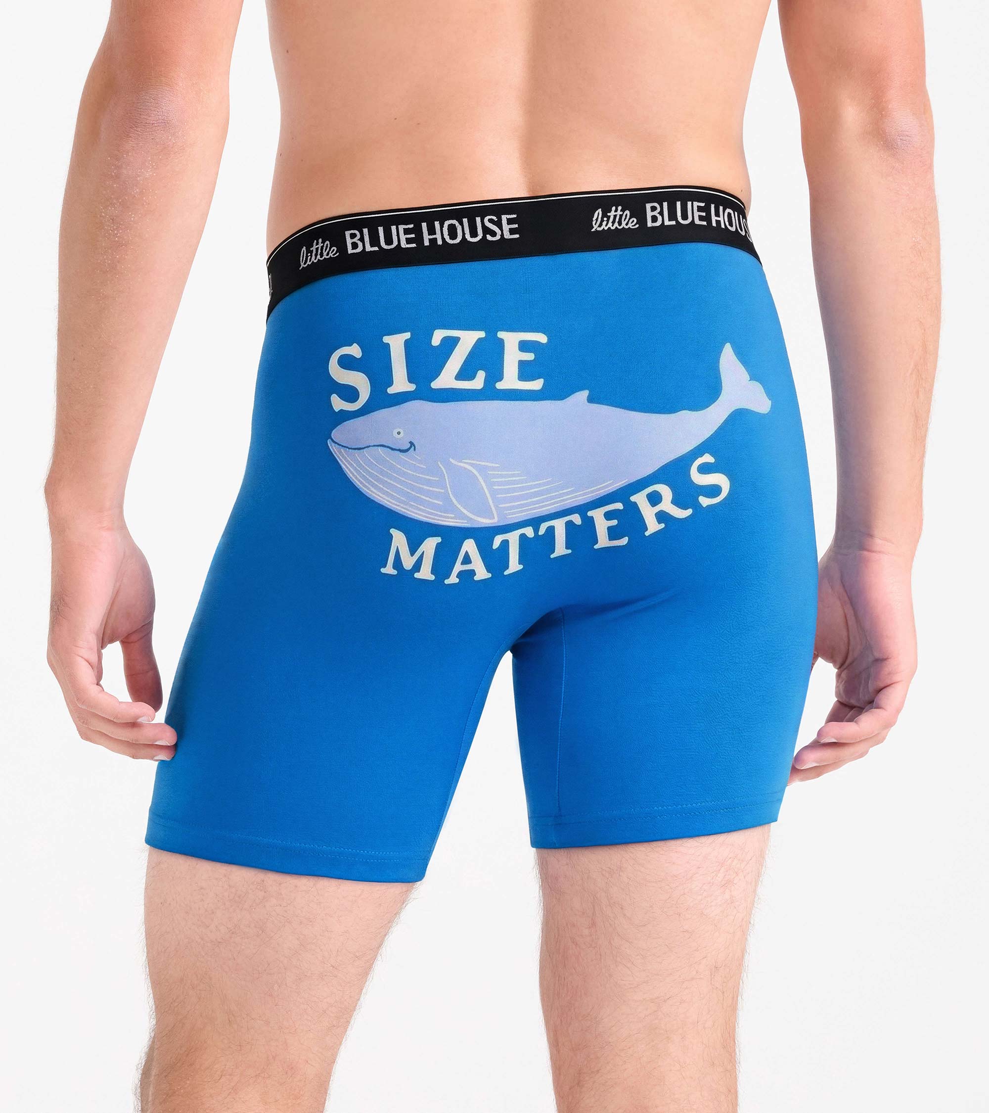 Men's Whale Size Matters Boxer Brief