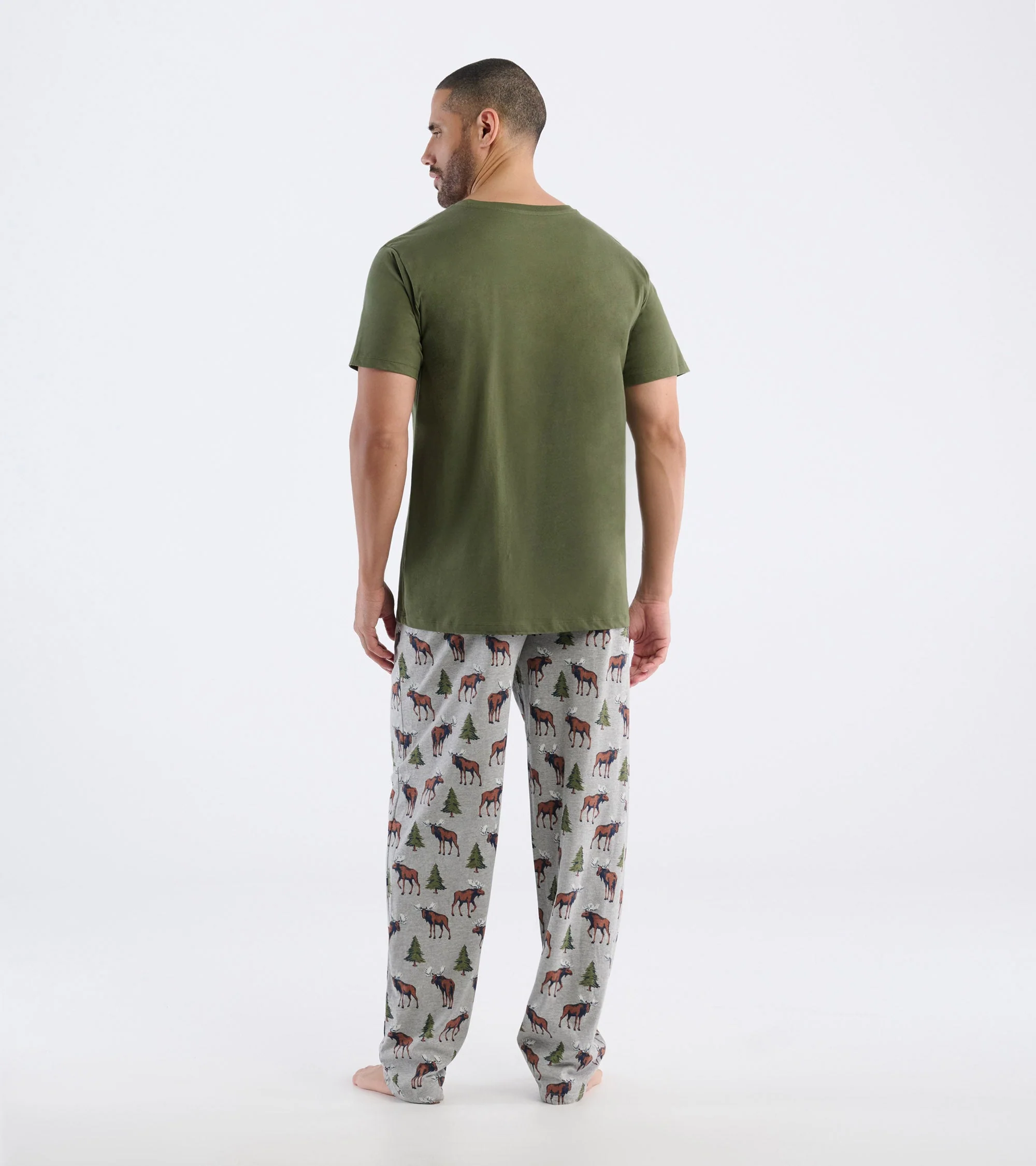 Men's Wild Moose Cotton Blend Pajama Pants - Image 5