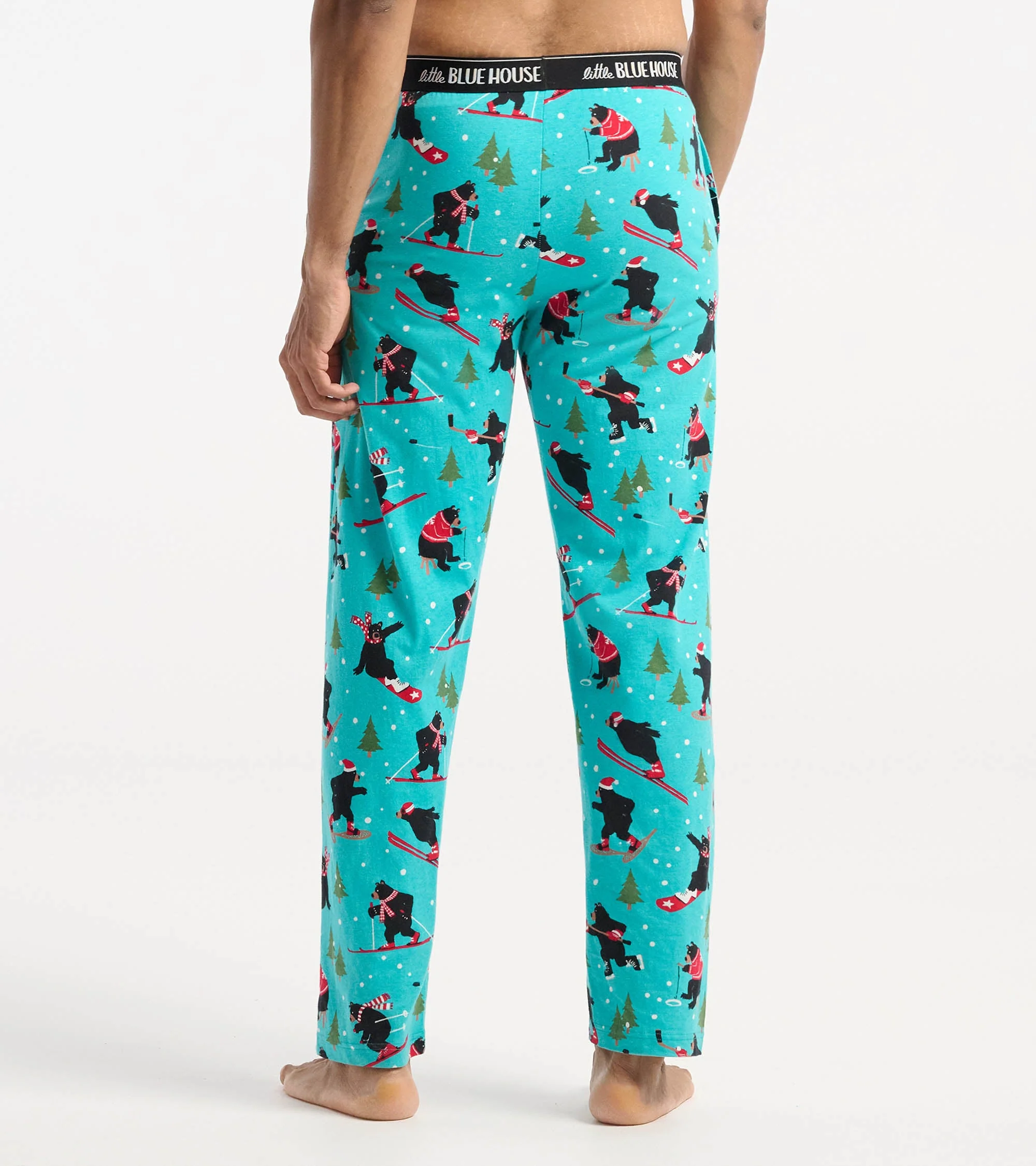 Men's Wild Winter Sports Cotton Pajama Pants - Image 3