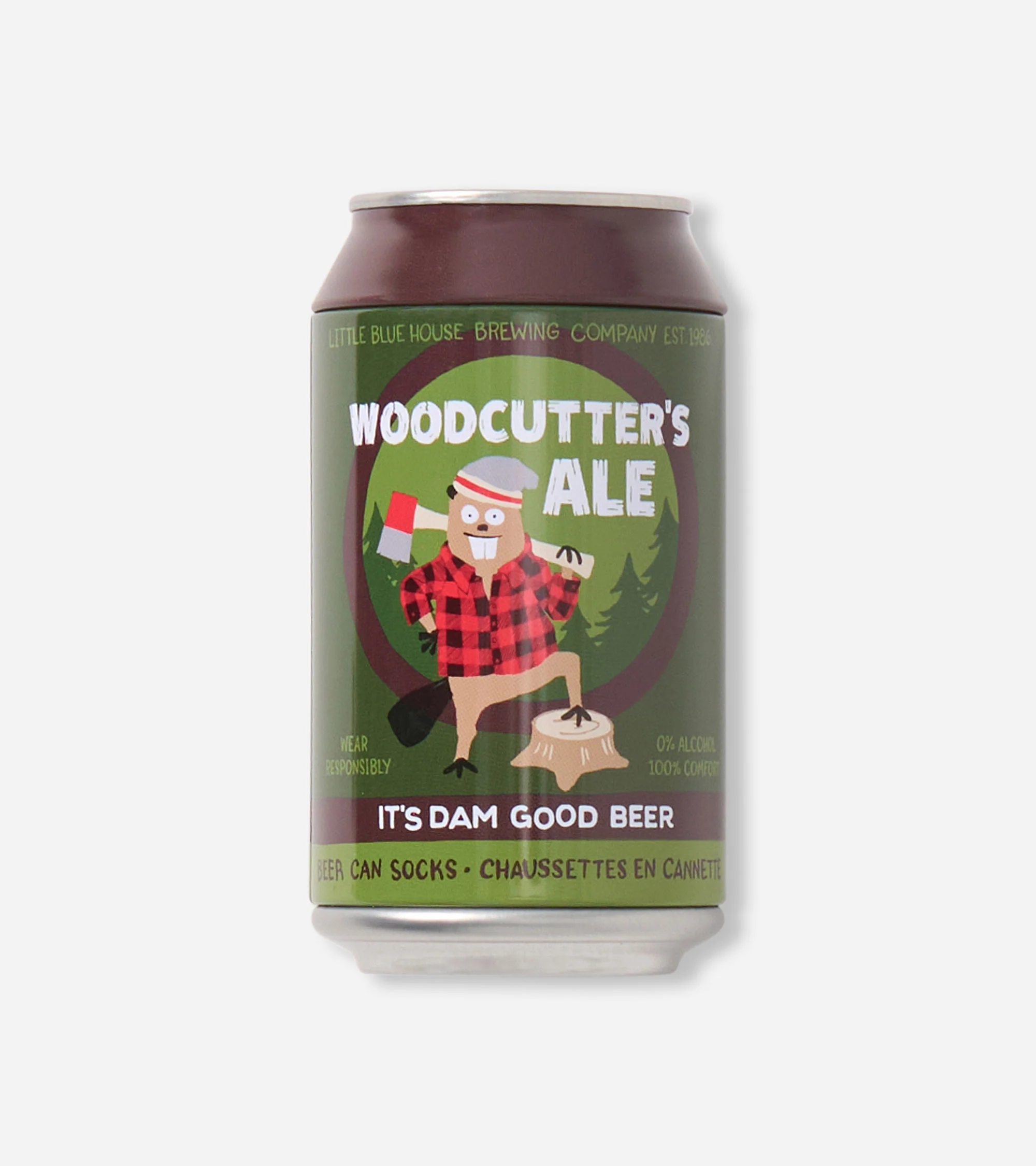 Men's Woodcutters Ale Beer Can Socks - Image 2