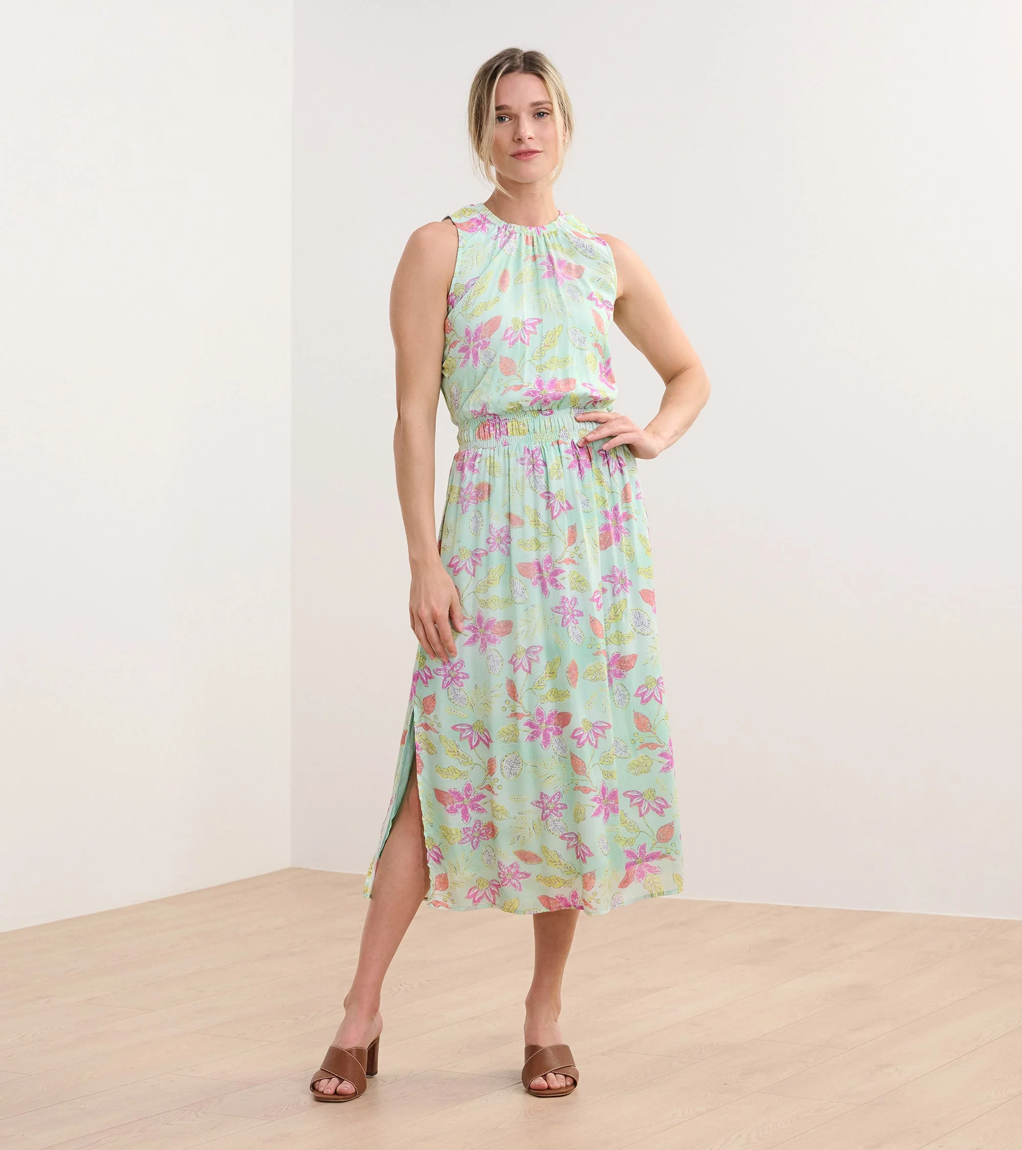 Mia Column Dress - Distressed Floral - Image 2