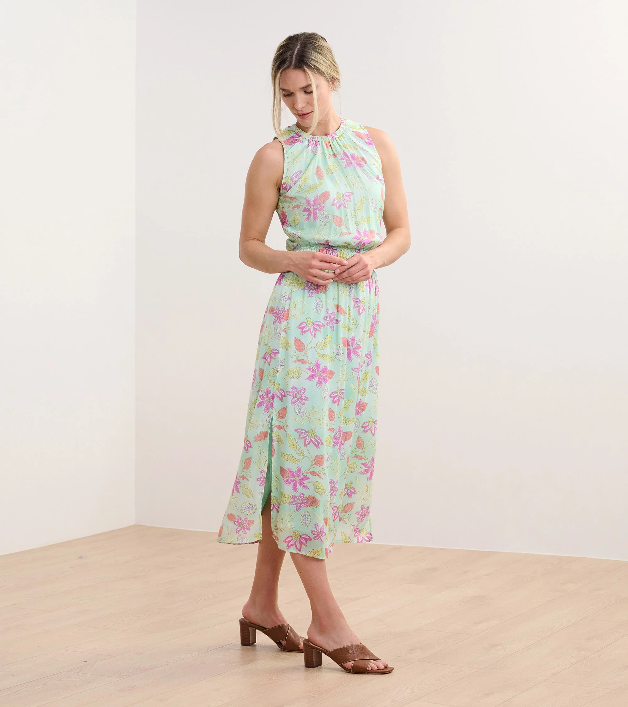 Mia Column Dress - Distressed Floral - Image 3