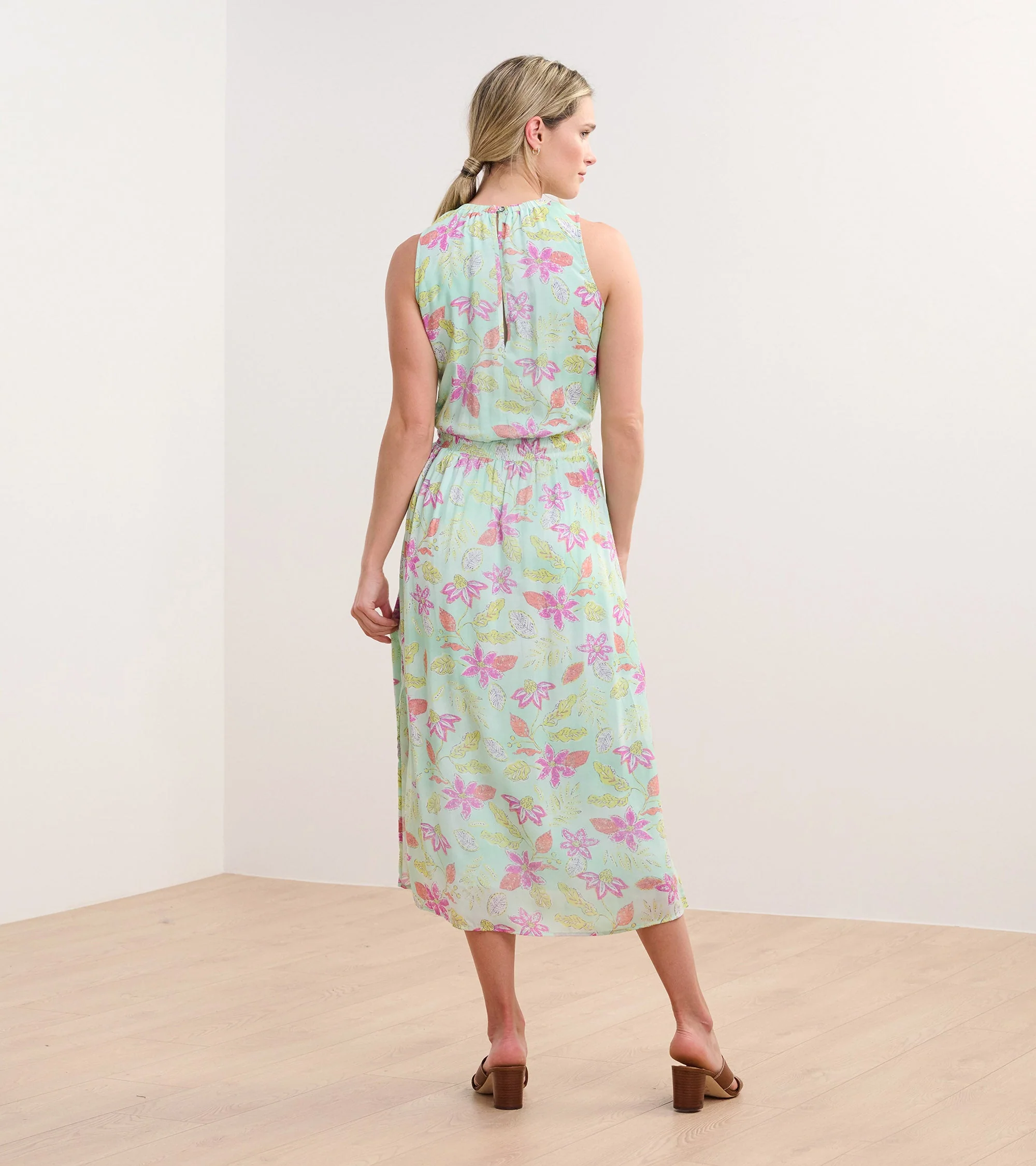 Mia Column Dress - Distressed Floral - Image 4