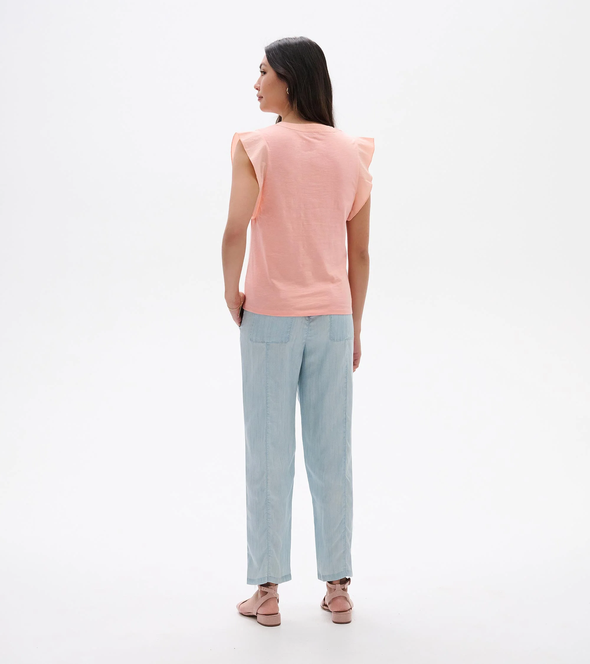 Mix Media Tank - Apricot Blush - Image 5