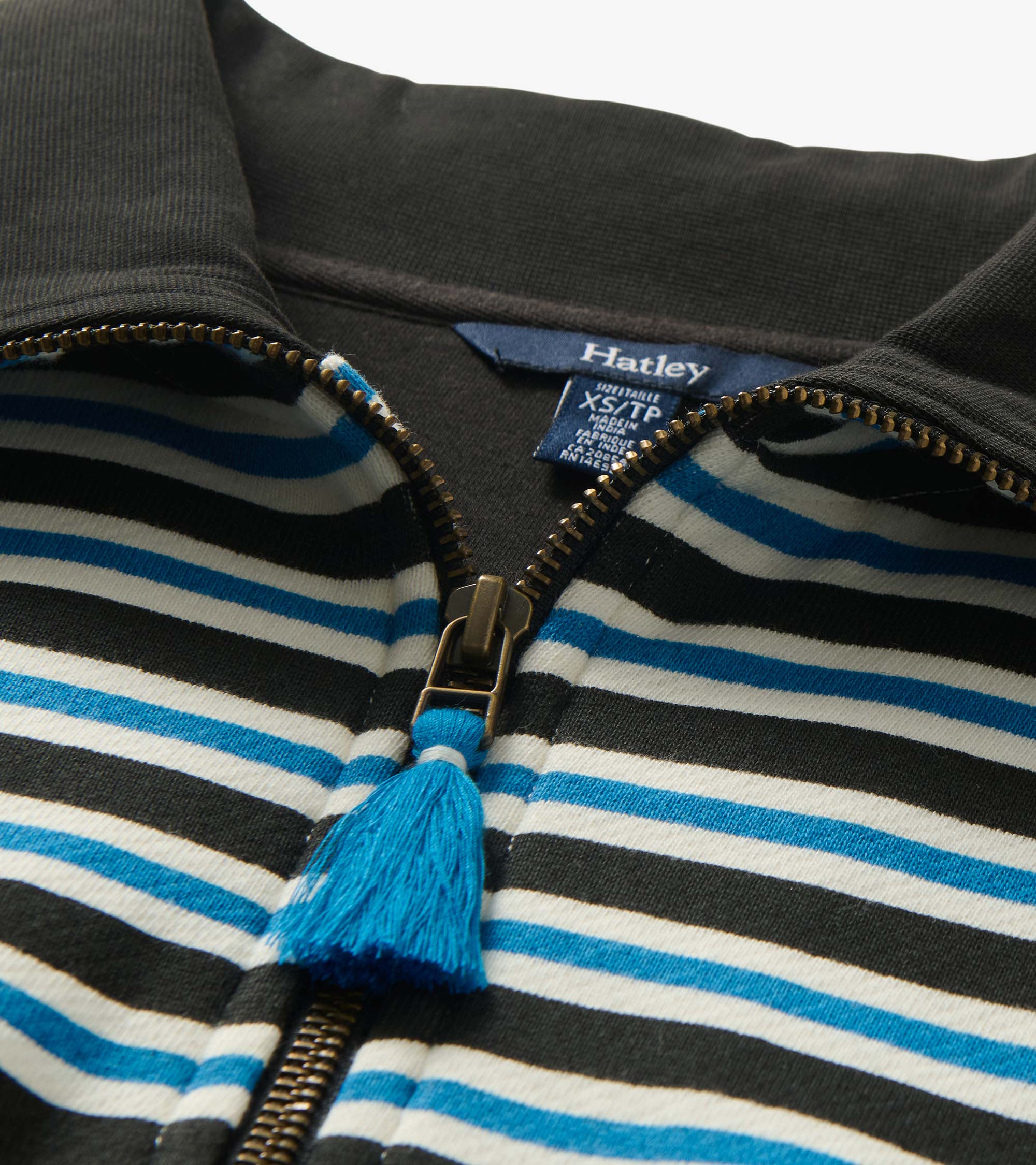Mock Neck Pullover - Black Stripes - Image 6