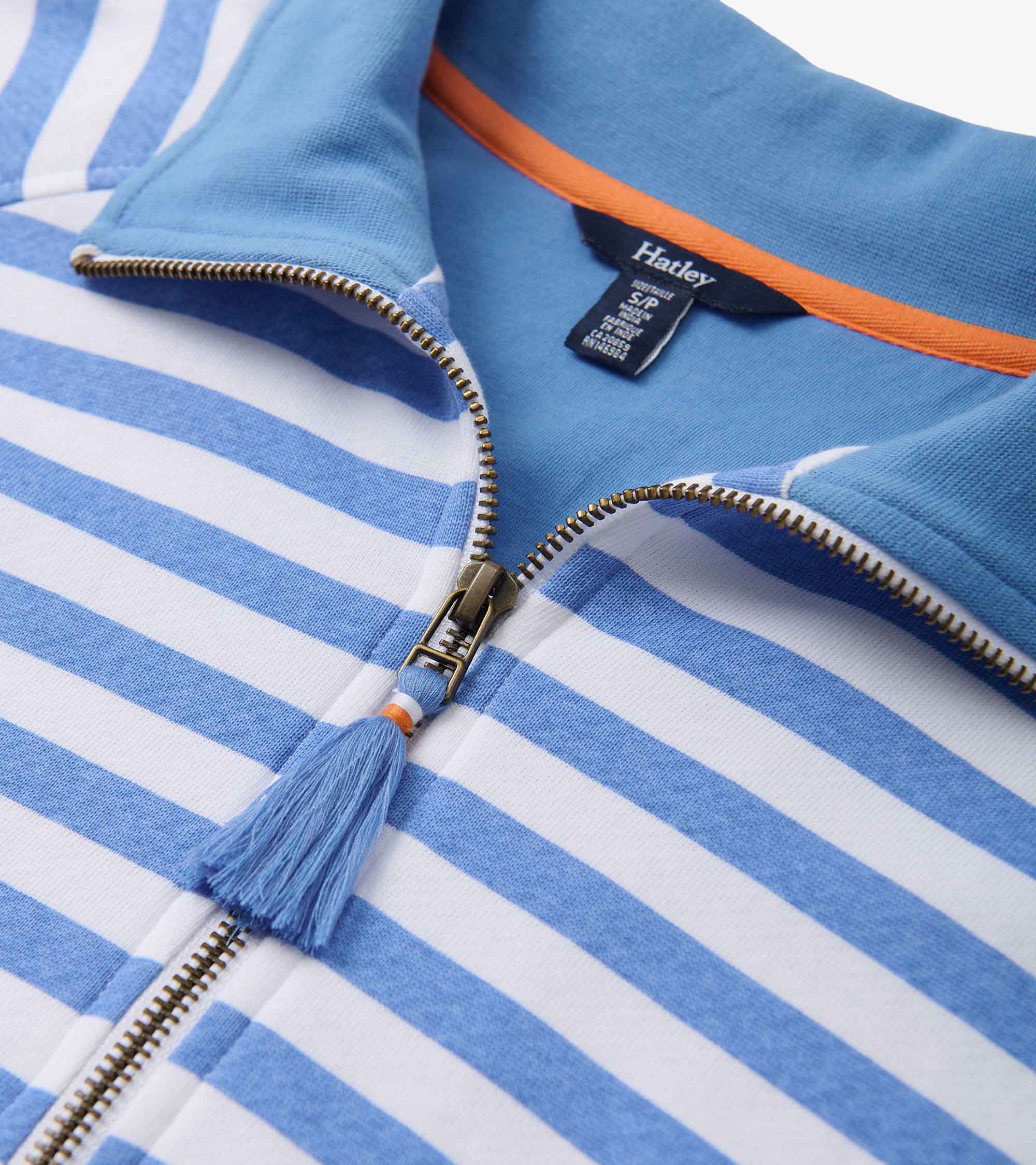 Mock Neck Pullover - Marina Stripes - Image 6