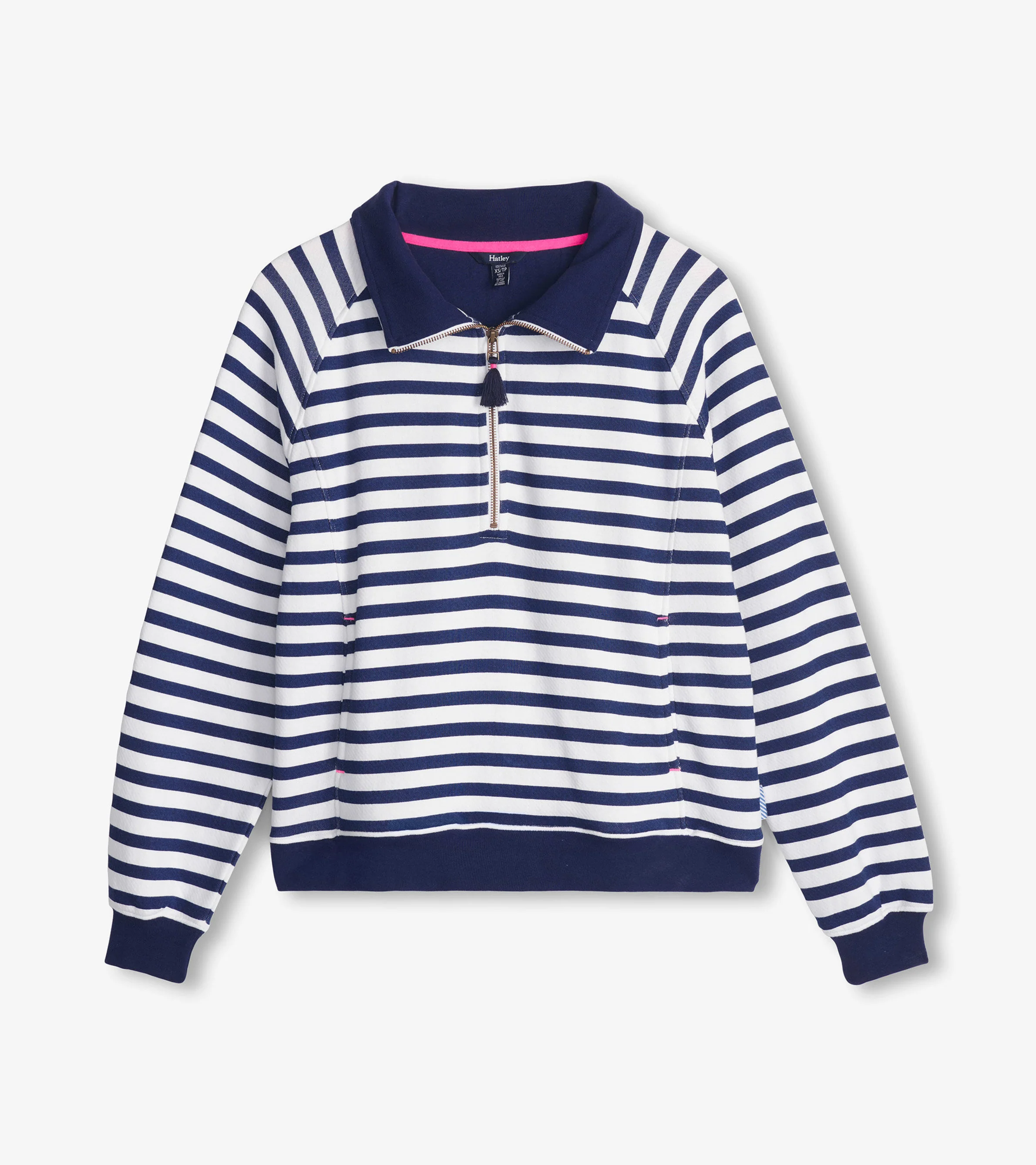 Mock Neck Pullover - Maritime Stripes - Image 2
