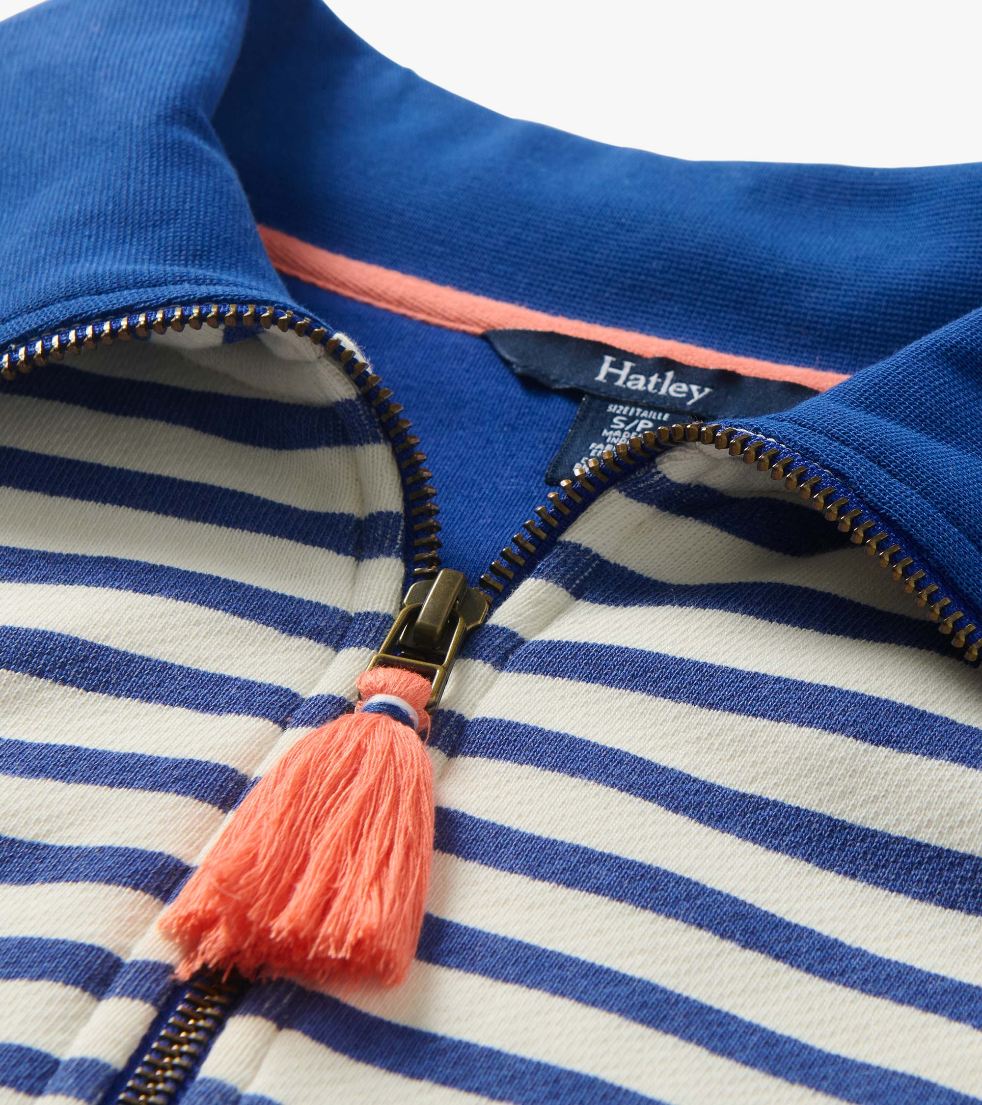 Mock Neck Pullover - Mezarine Blue Stripes - Image 8