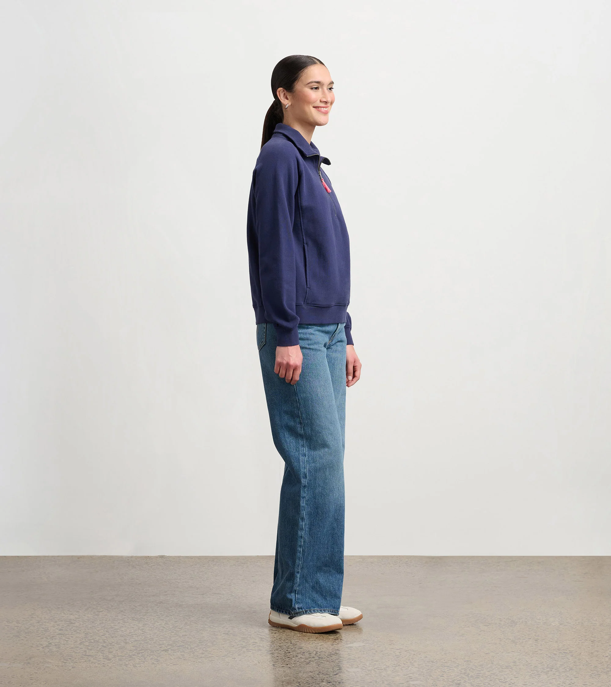 Mock Neck Pullover - Patriot Blue - Image 3