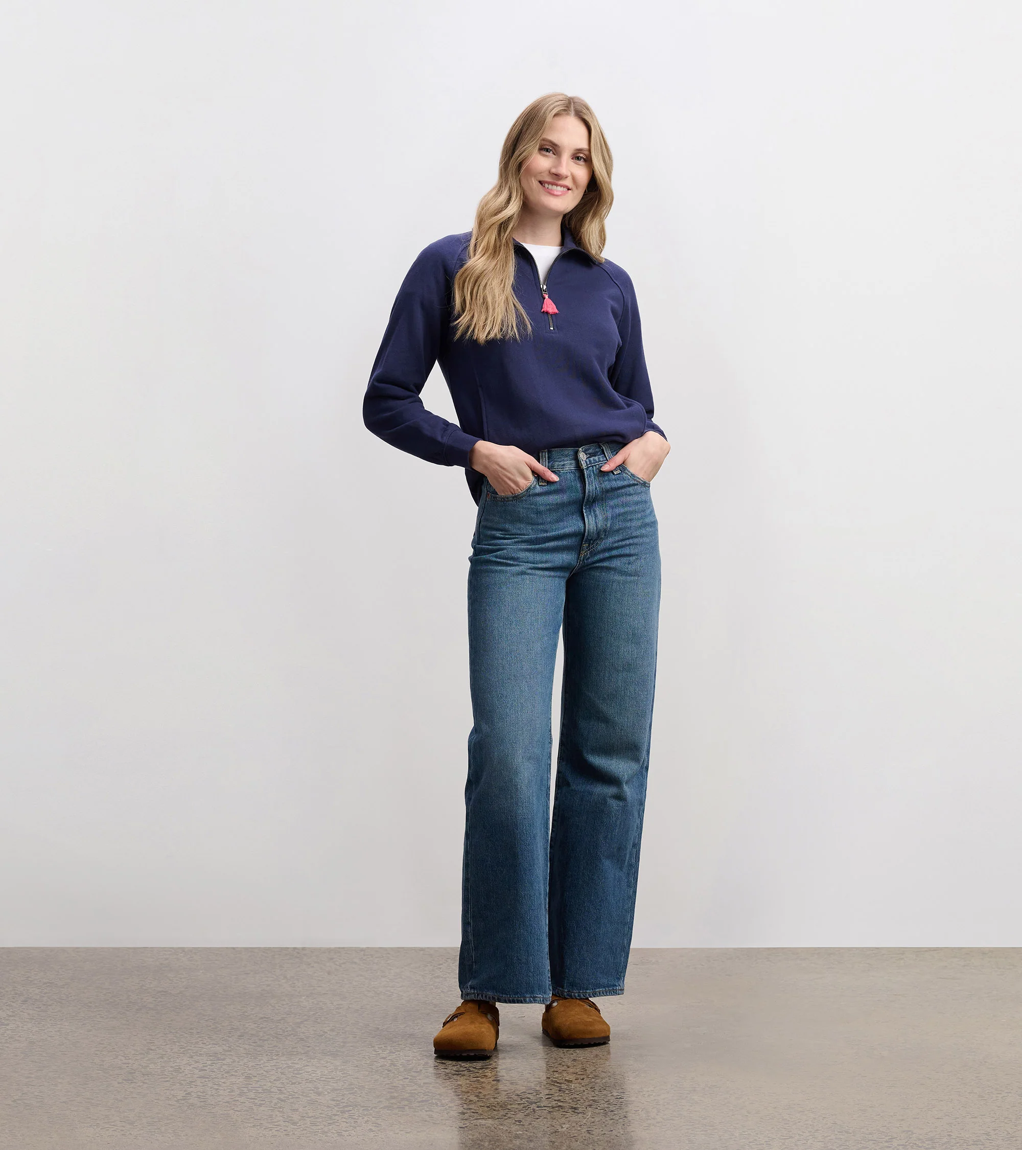 Mock Neck Pullover - Patriot Blue - Image 5