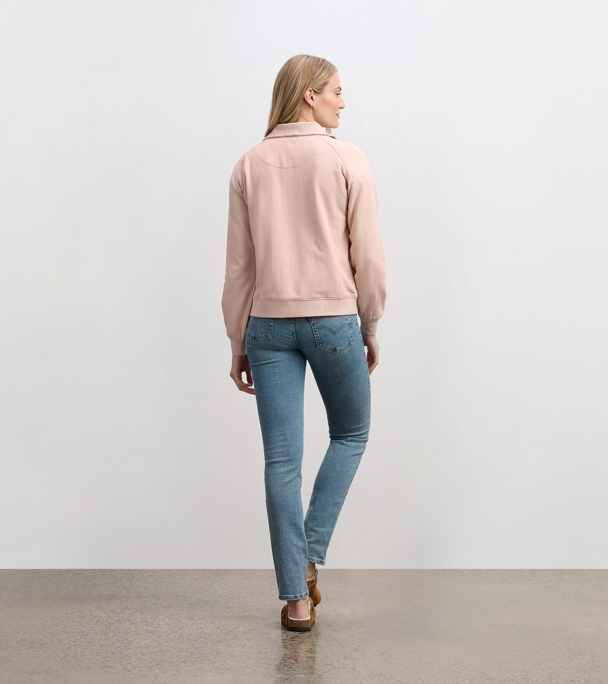 Mock Neck Pullover - Pink - Image 4