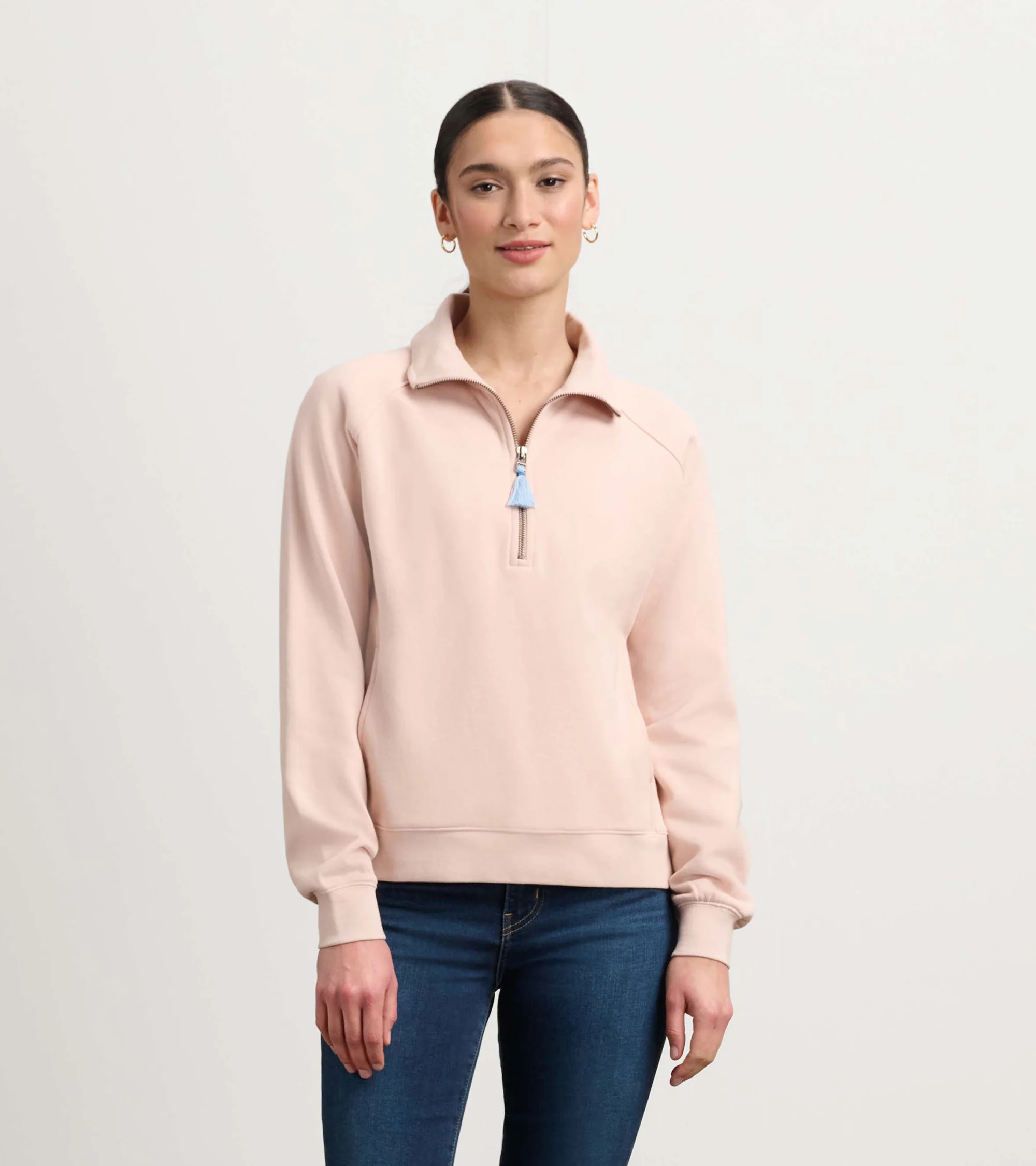 Mock Neck Pullover - Pink - Image 5
